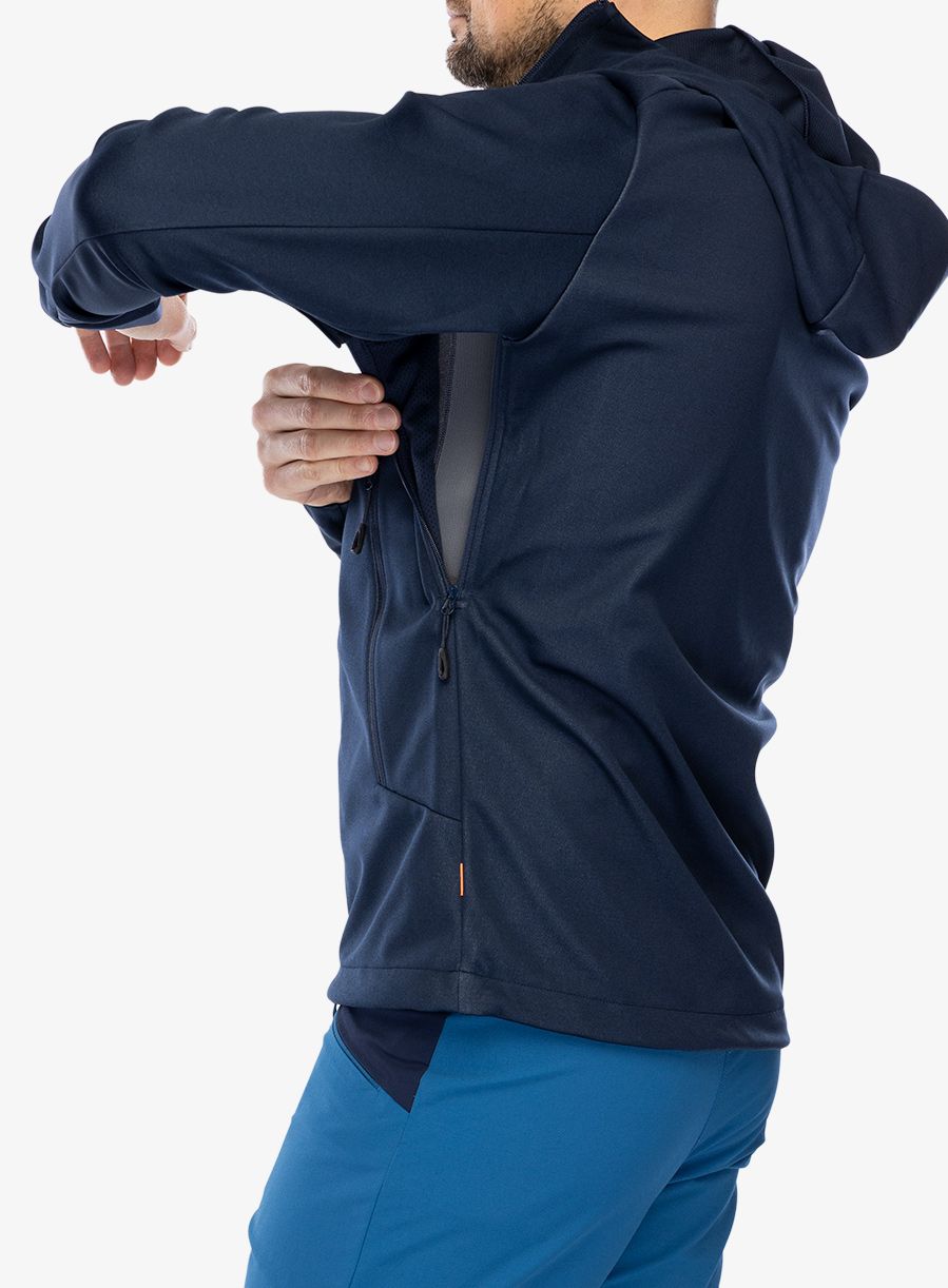 Softshell jakna Mammut Ultimate VII SO Hooded Jacket - marine