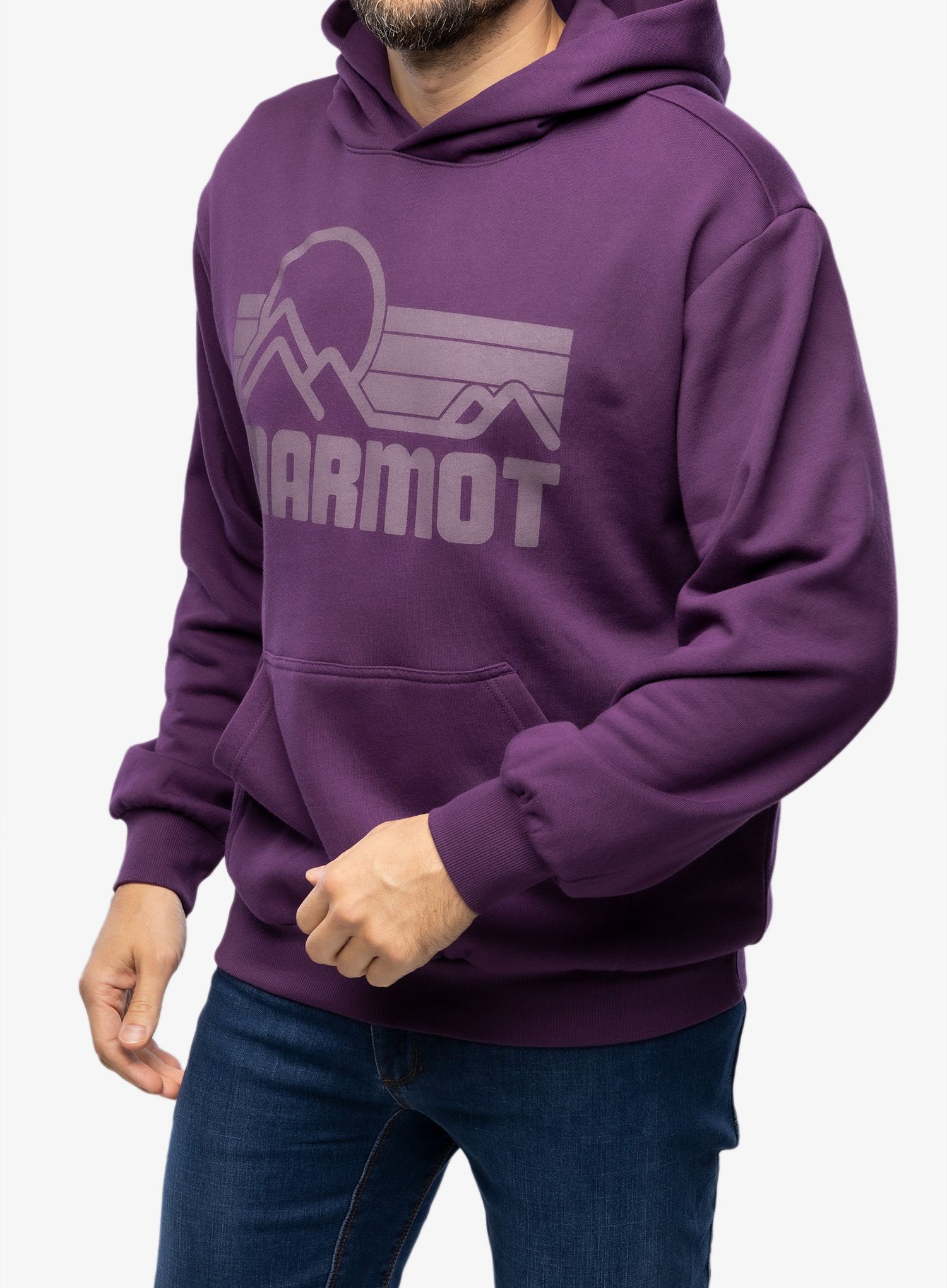 Jopica s kapuco Marmot Coastal Hoody - purple fig