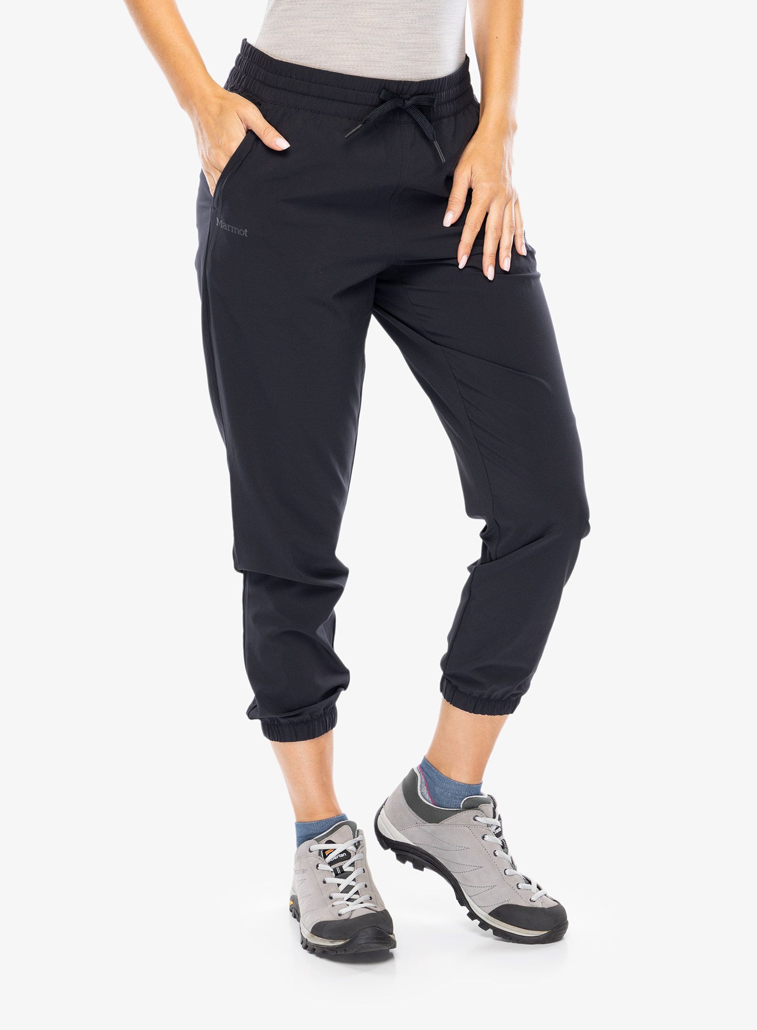 Ženske pohodniške hlače Marmot Elda Jogger - black