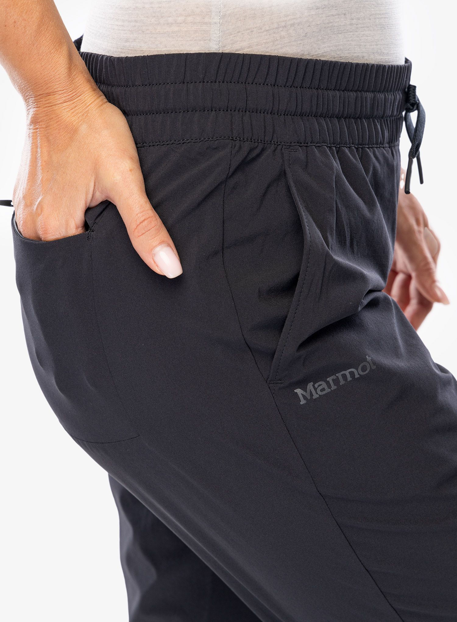 Ženske pohodniške hlače Marmot Elda Jogger - black