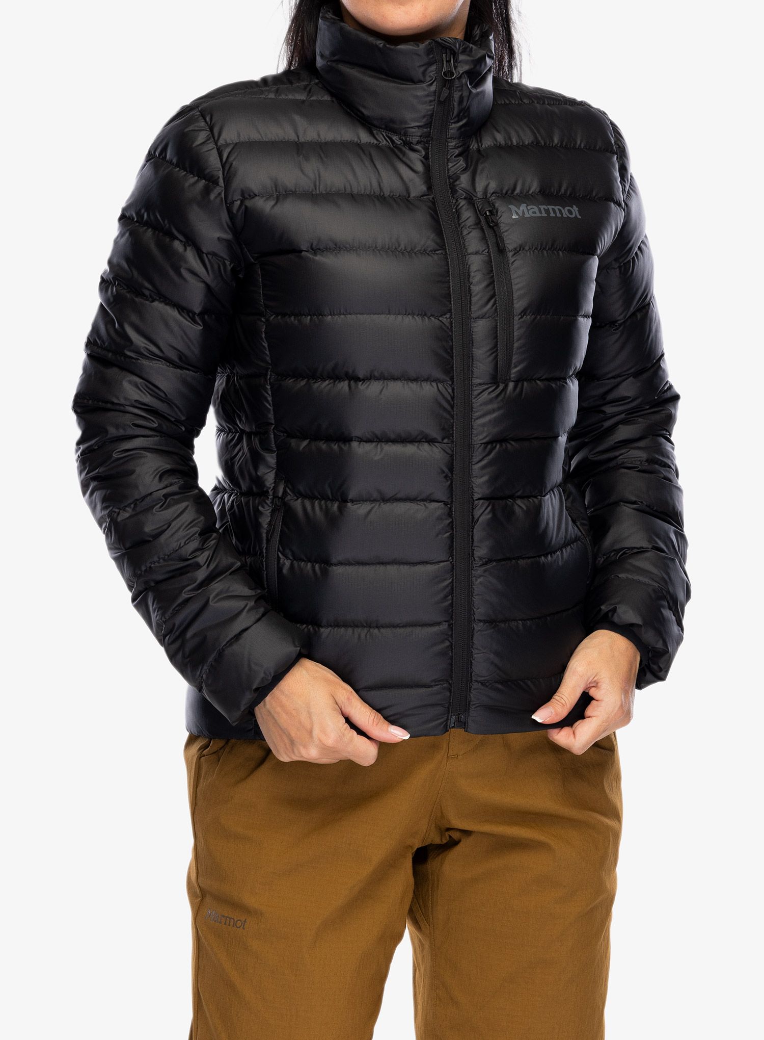 Ženska puhovka Marmot Highlander Jacket - black