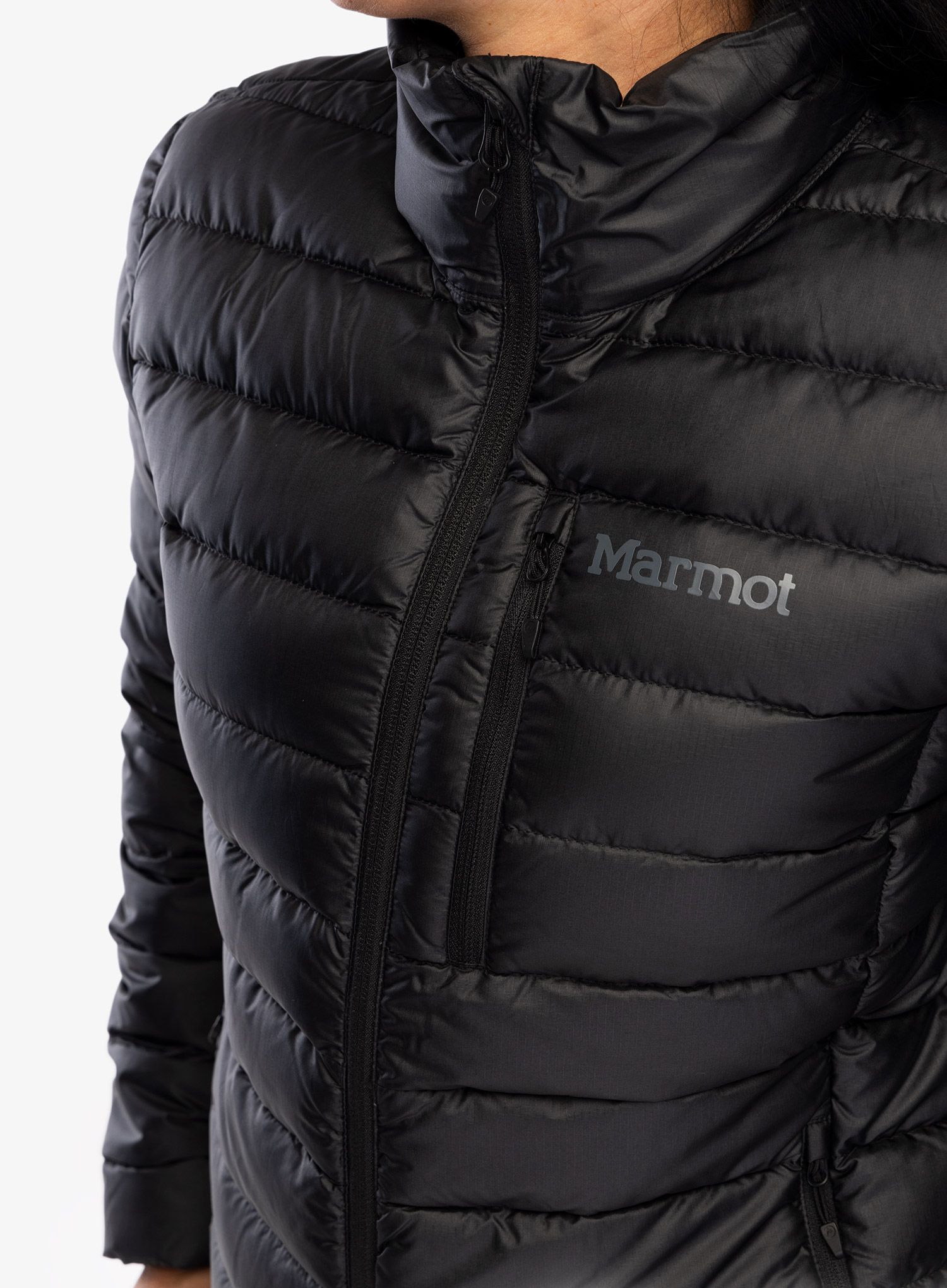 Ženska puhovka Marmot Highlander Jacket - black