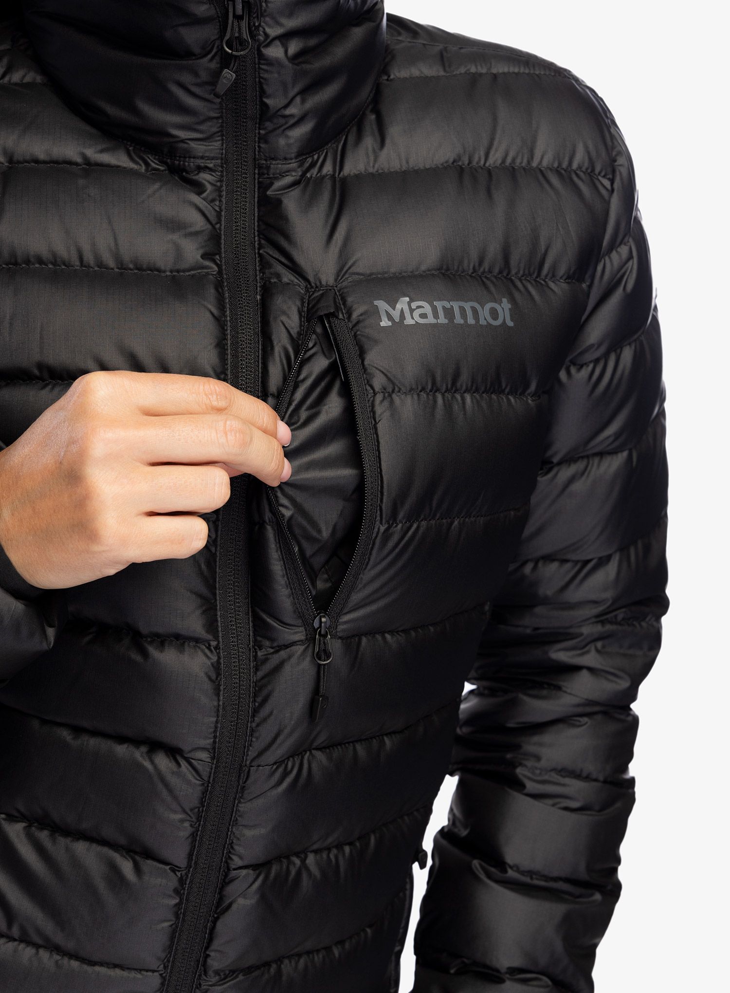 Ženska puhovka Marmot Highlander Jacket - black