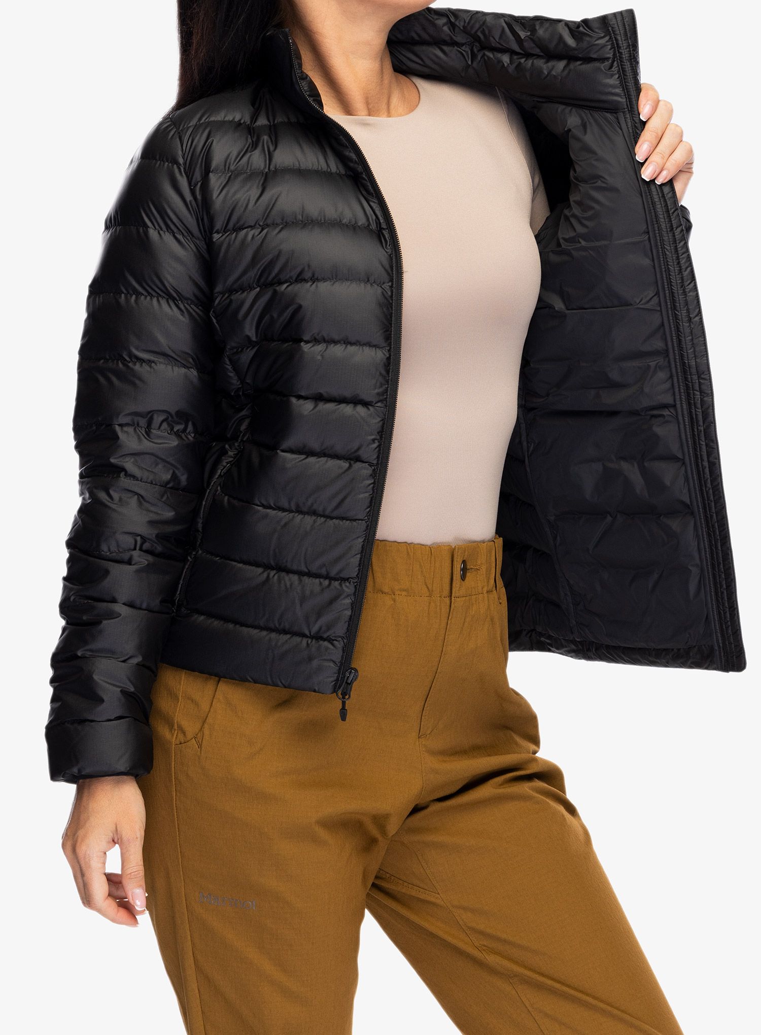 Ženska puhovka Marmot Highlander Jacket - black