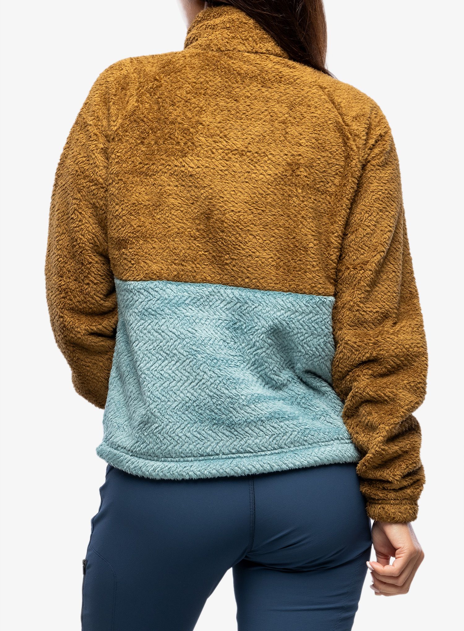 Ženska jopica Marmot Homestead Fleece 1/2 Zip - hazel/blue agave