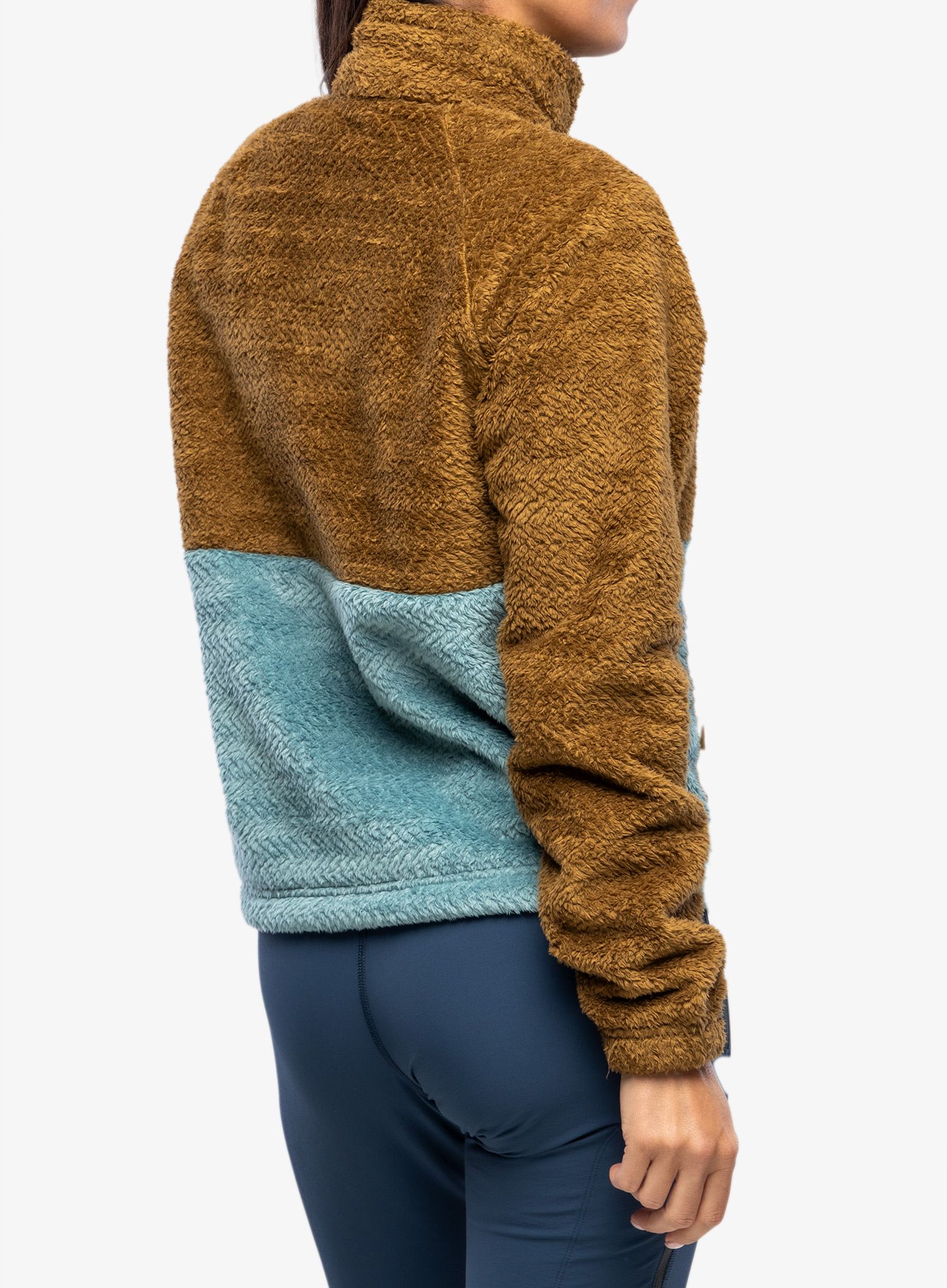 Ženska jopica Marmot Homestead Fleece 1/2 Zip - hazel/blue agave