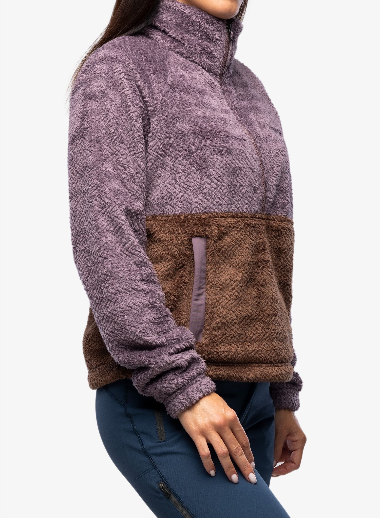 Ženska jopica Marmot Homestead Fleece 1/2 Zip - hazy purple/pinecone