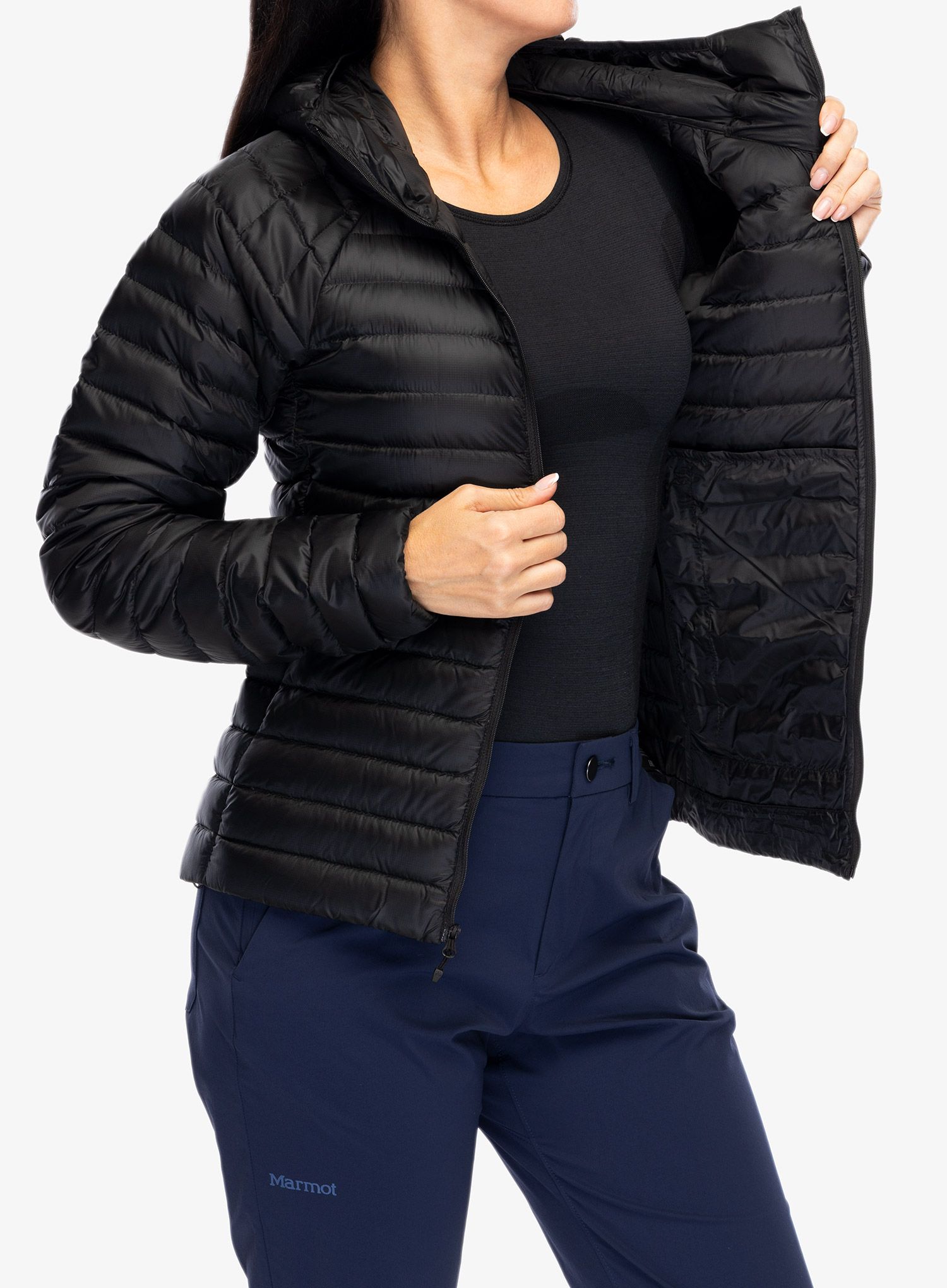 Ženska puhovka Marmot Hype Down Hoody - black/black