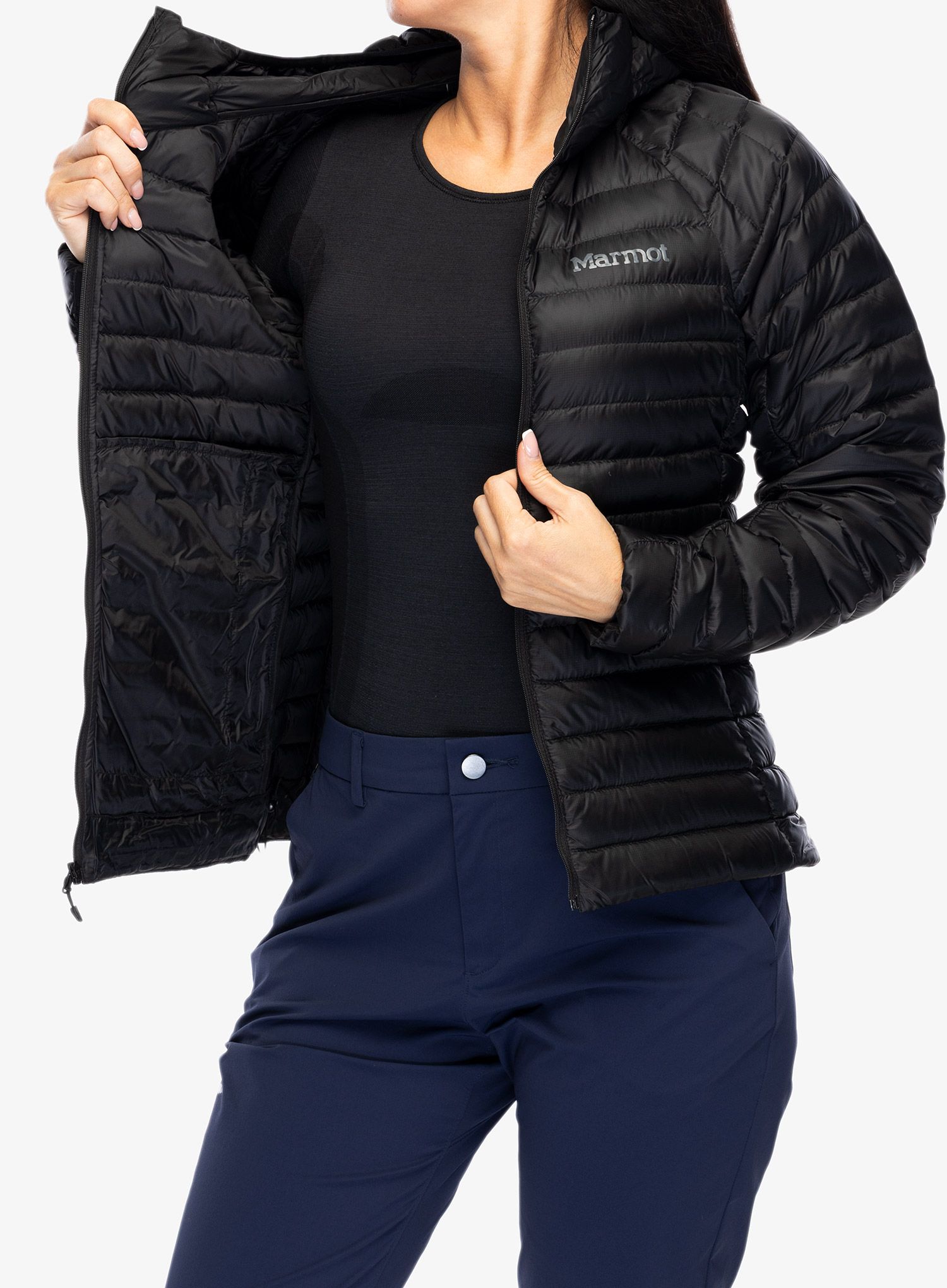 Ženska puhovka Marmot Hype Down Hoody - black/black