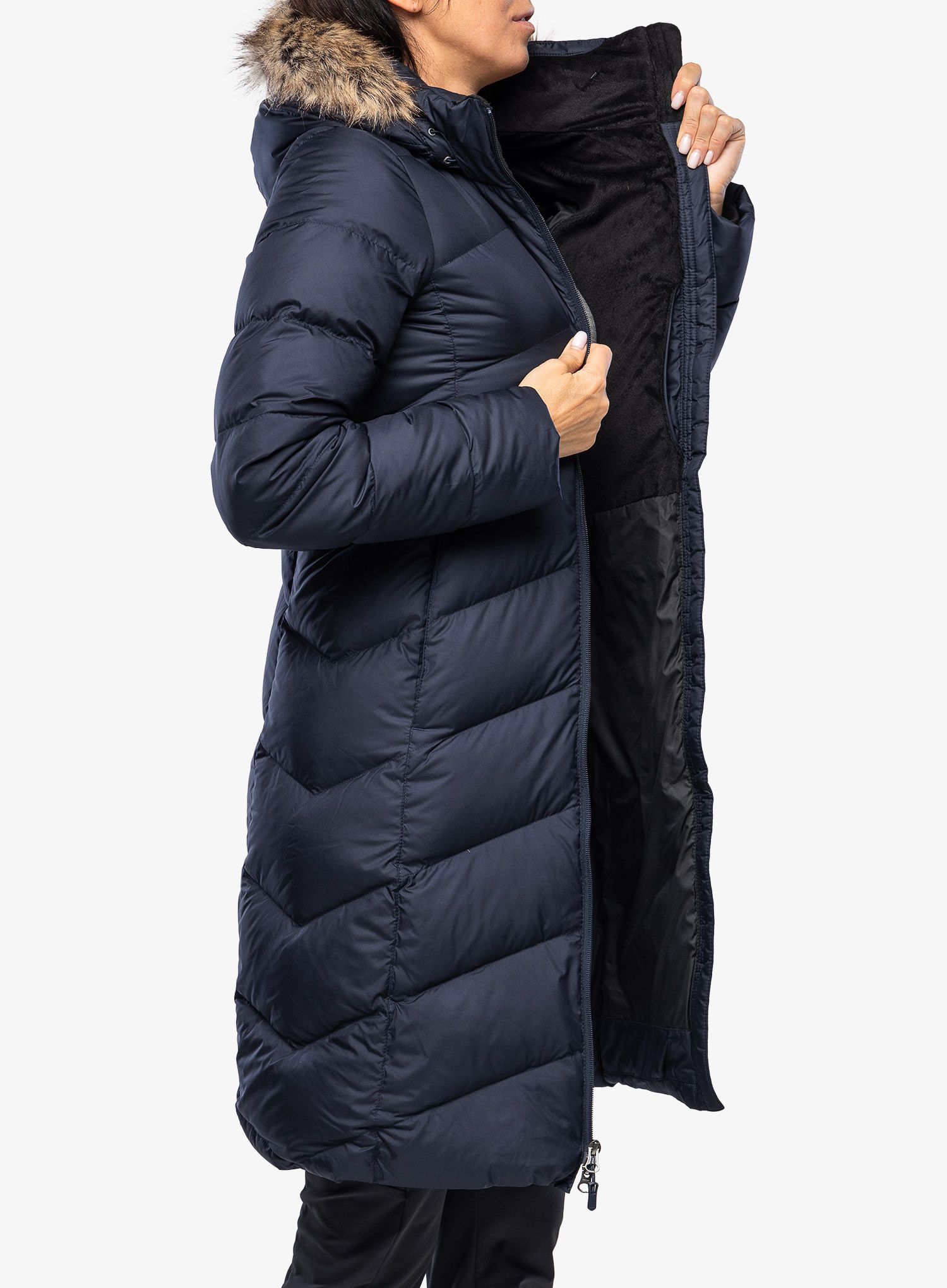 Puhast plašč Marmot Montreaux Coat - midnight navy
