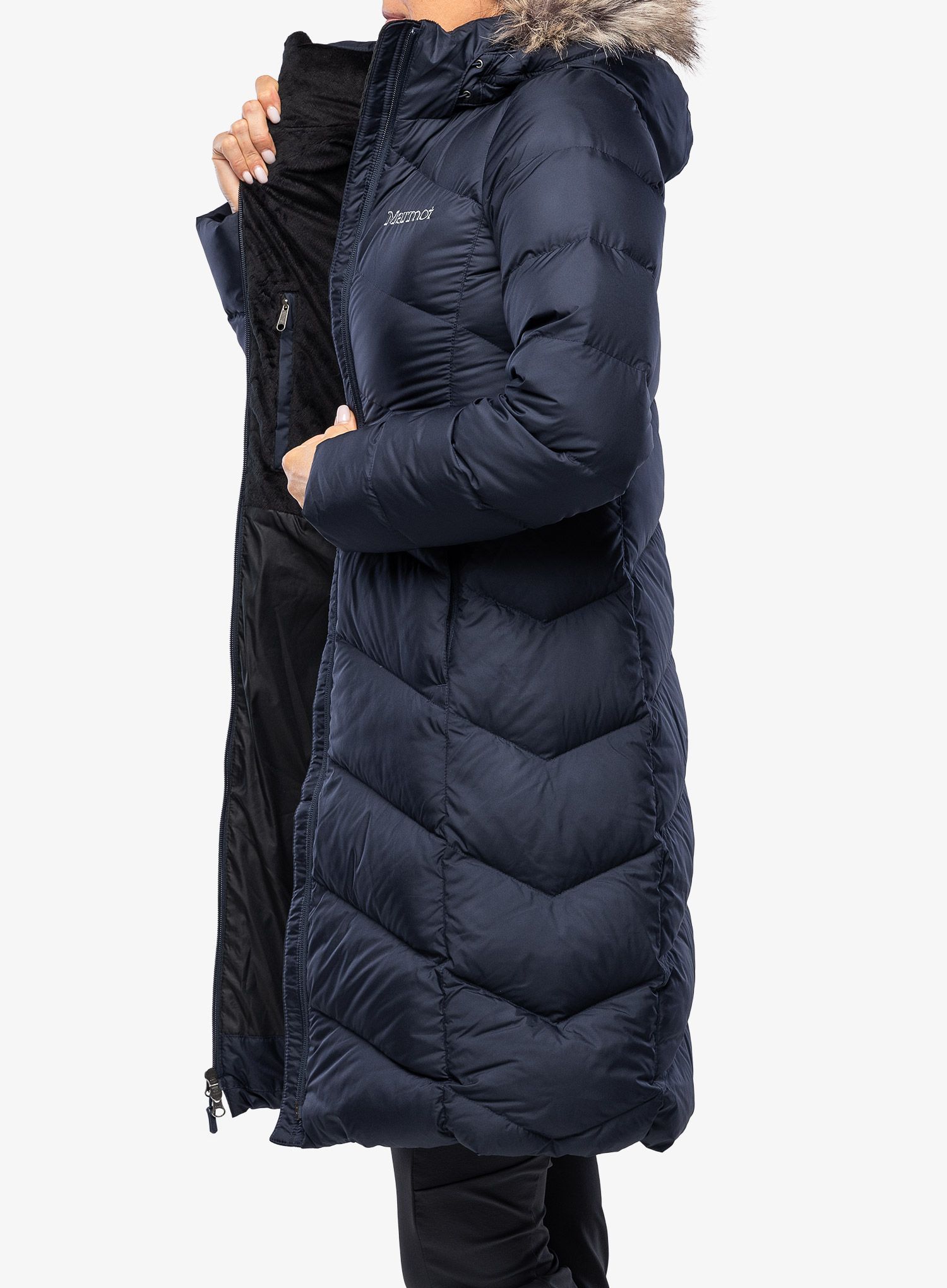 Puhast plašč Marmot Montreaux Coat - midnight navy