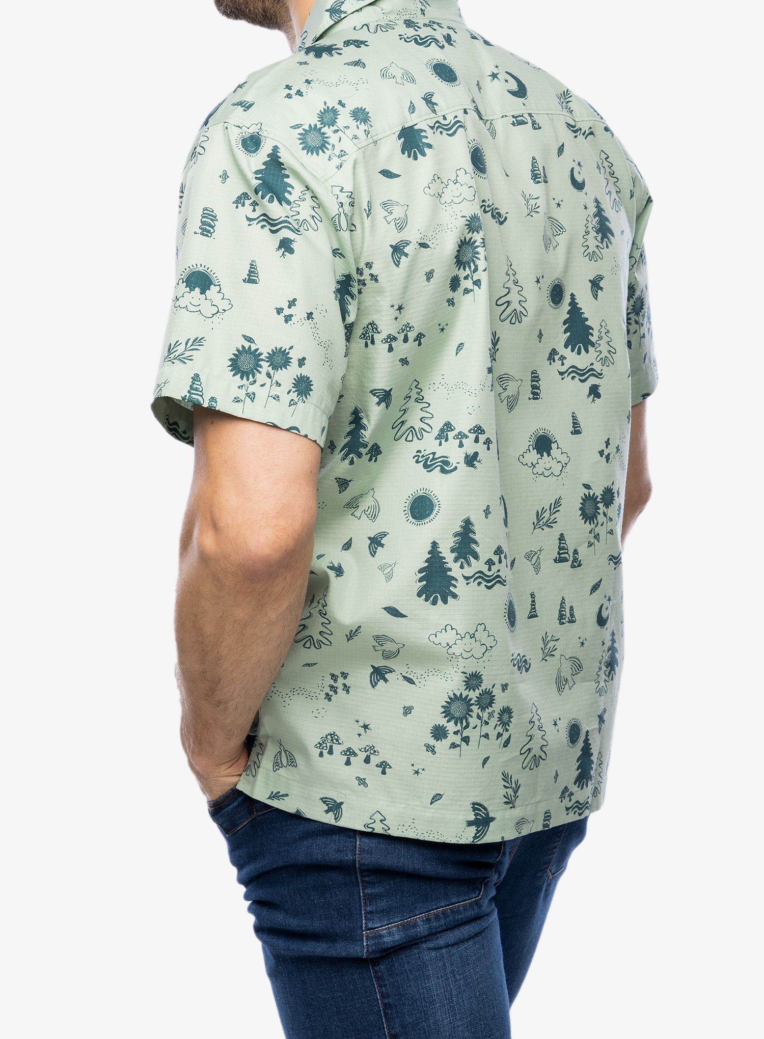 Srajca Marmot Muir Camp Novelty S/S - frosty green trail mix