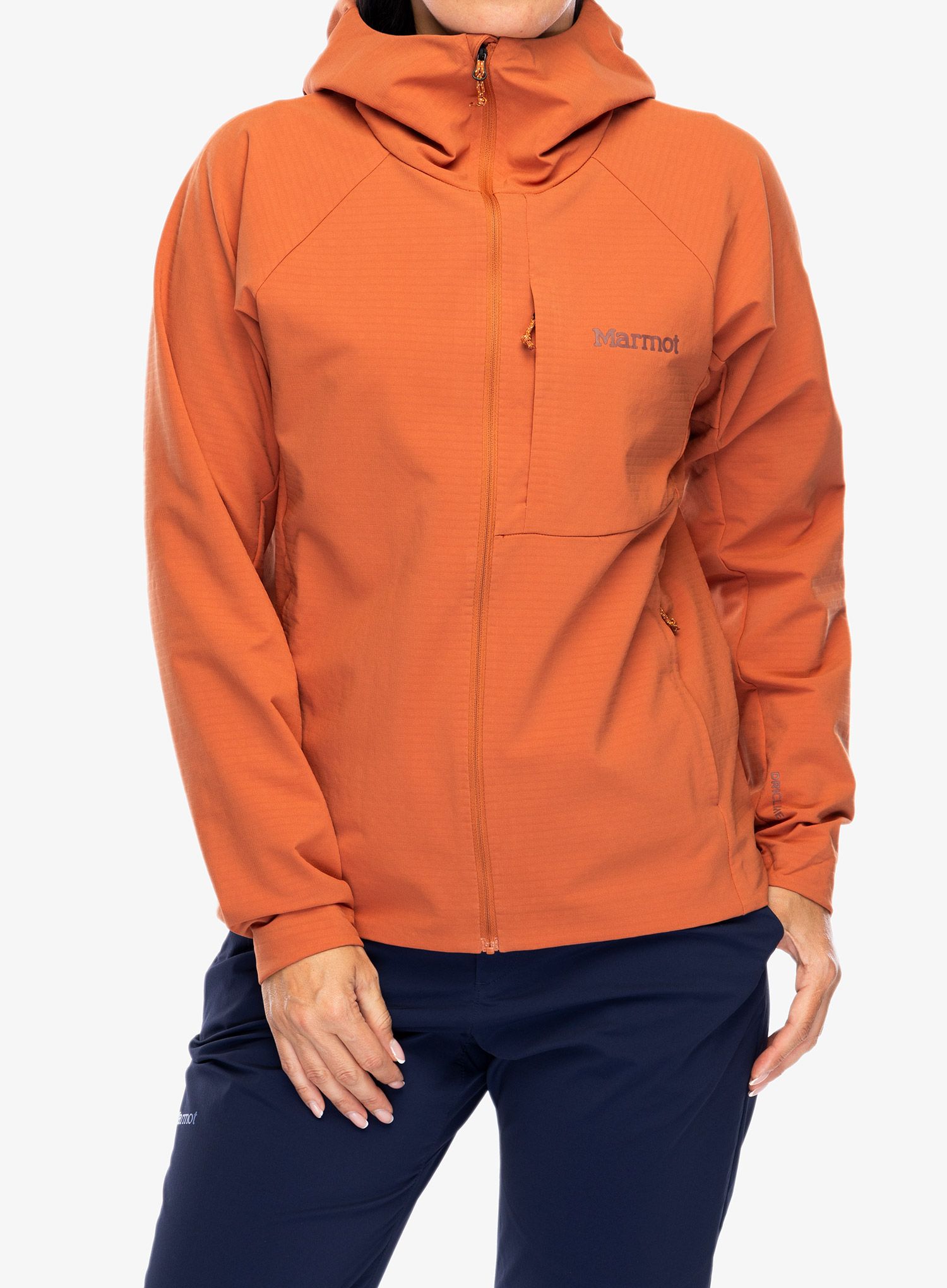Ženska vetrovka Marmot Pinnacle DriClime Hoody - auburn