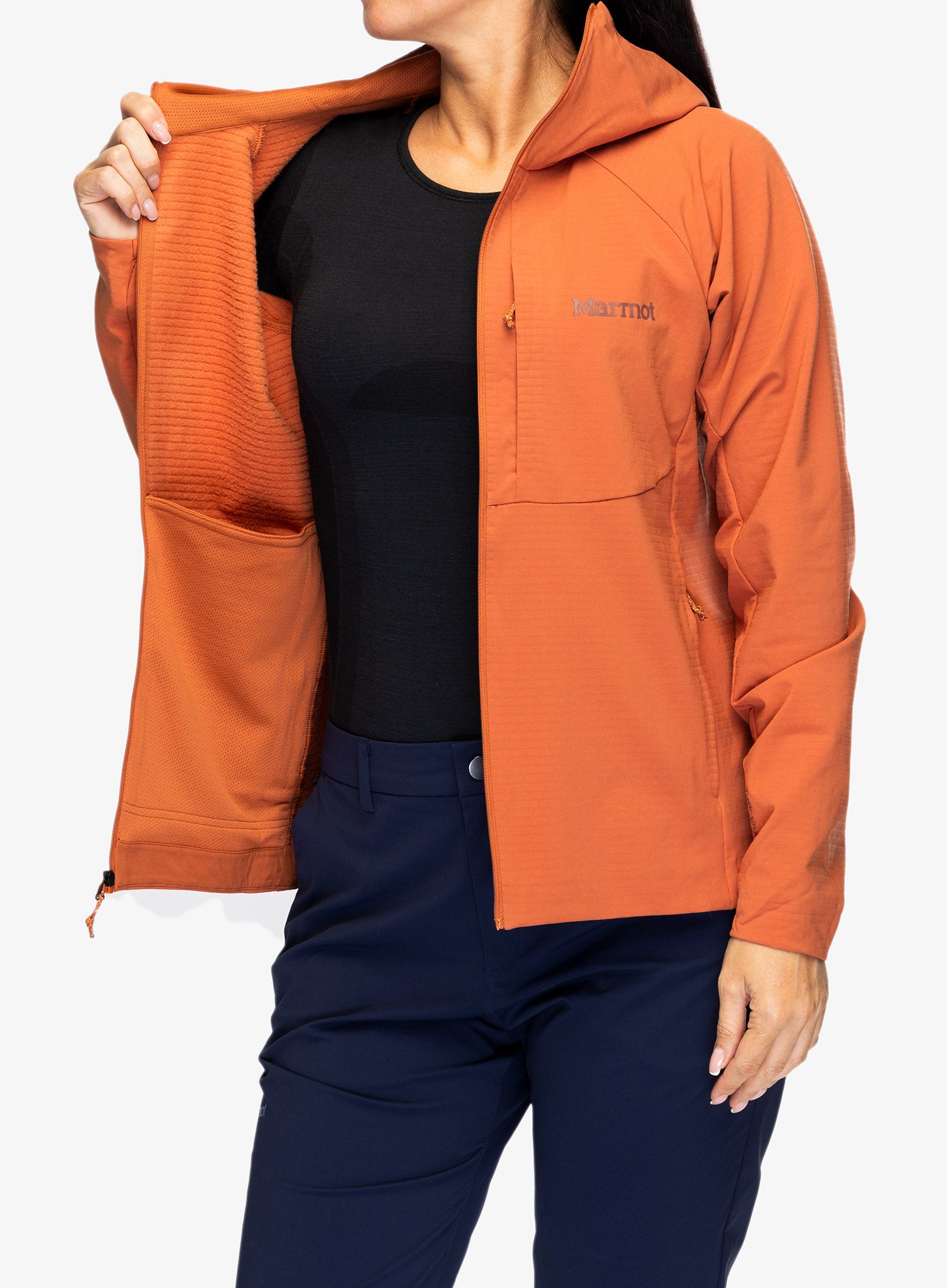 Ženska vetrovka Marmot Pinnacle DriClime Hoody - auburn