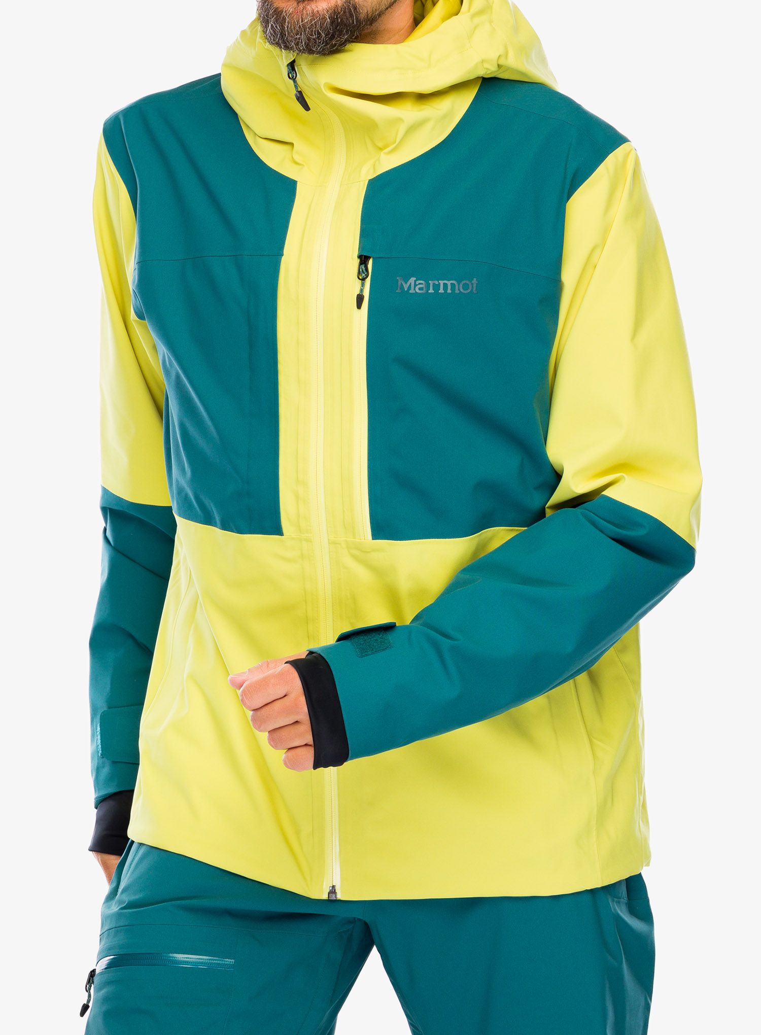 Hardshell jakna Marmot Refuge Jacket - limelight/dark jungle