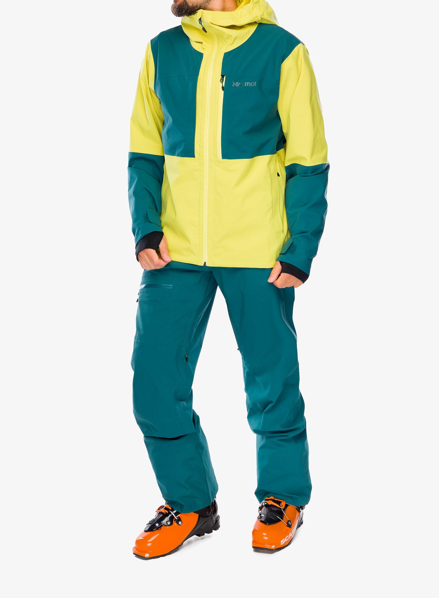Hardshell jakna Marmot Refuge Jacket - limelight/dark jungle