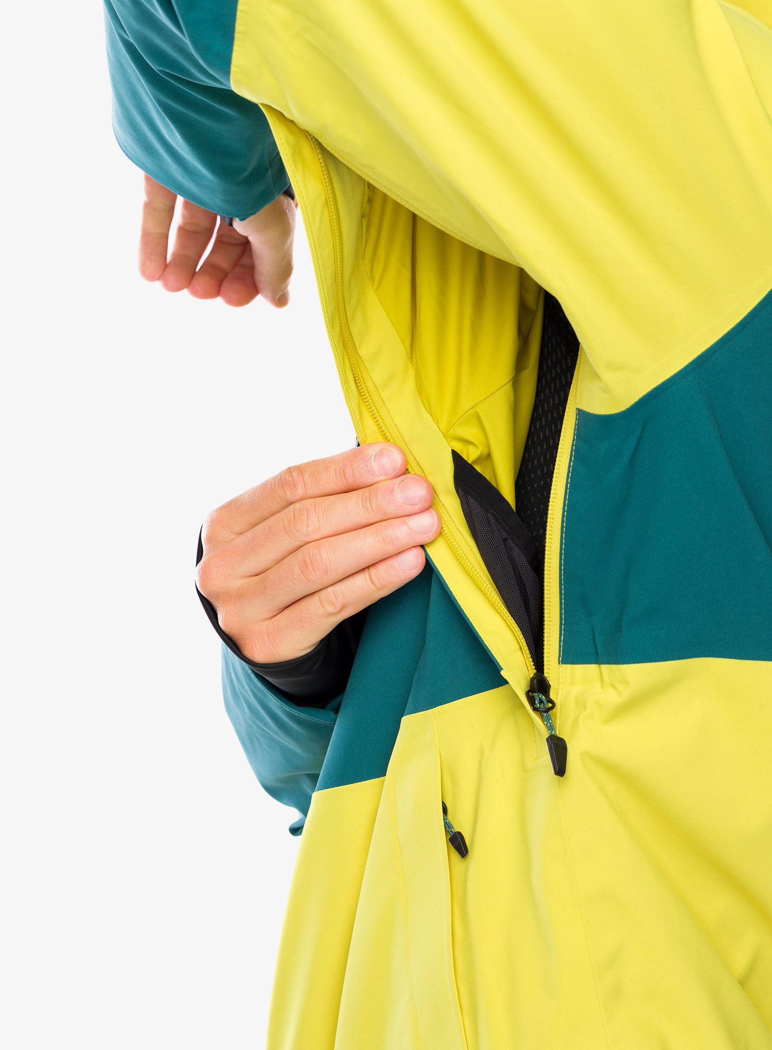 Hardshell jakna Marmot Refuge Jacket - limelight/dark jungle