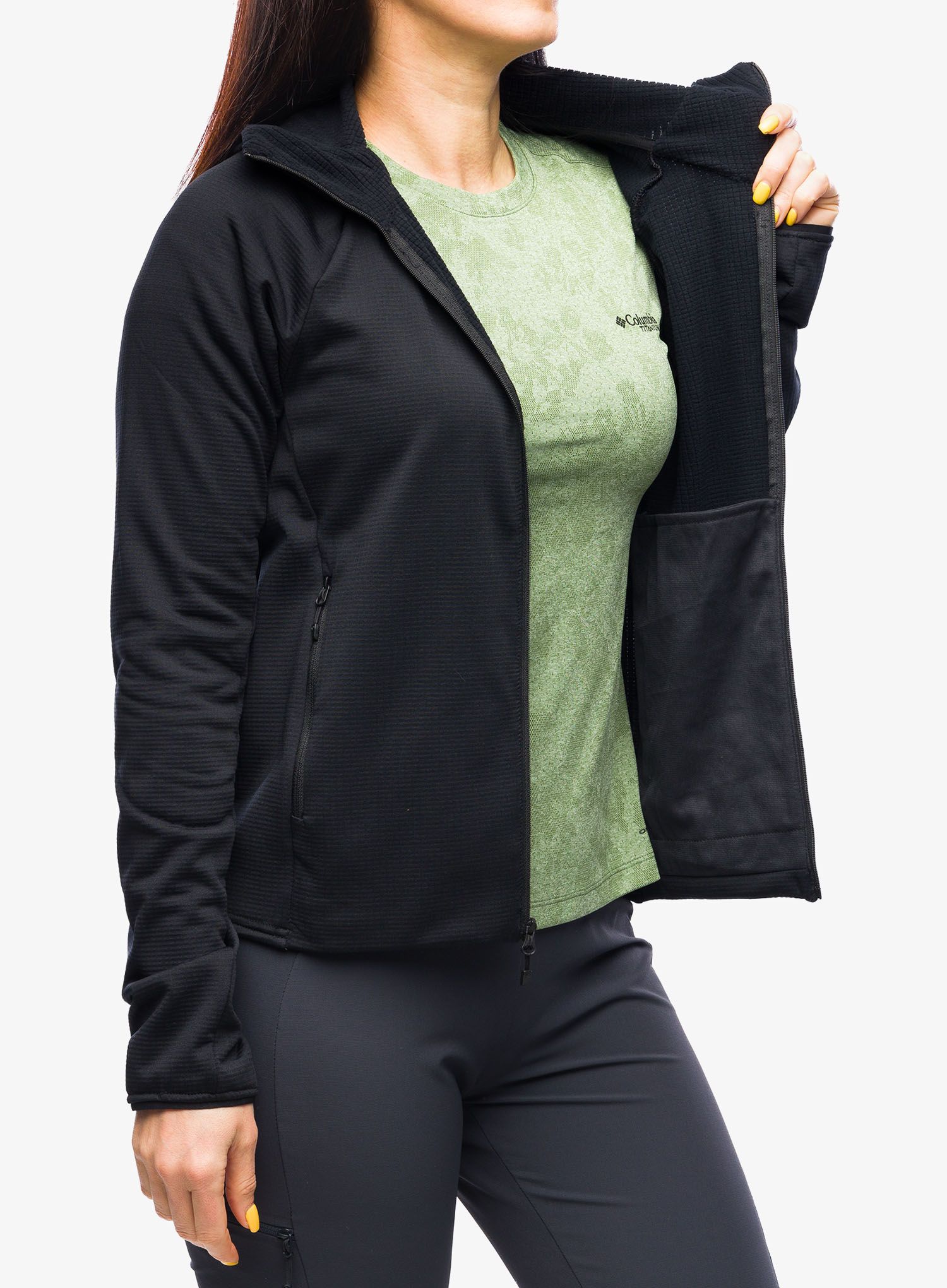 Ženska jopica z zadrgo Marmot Leconte Fleece Hoody - black