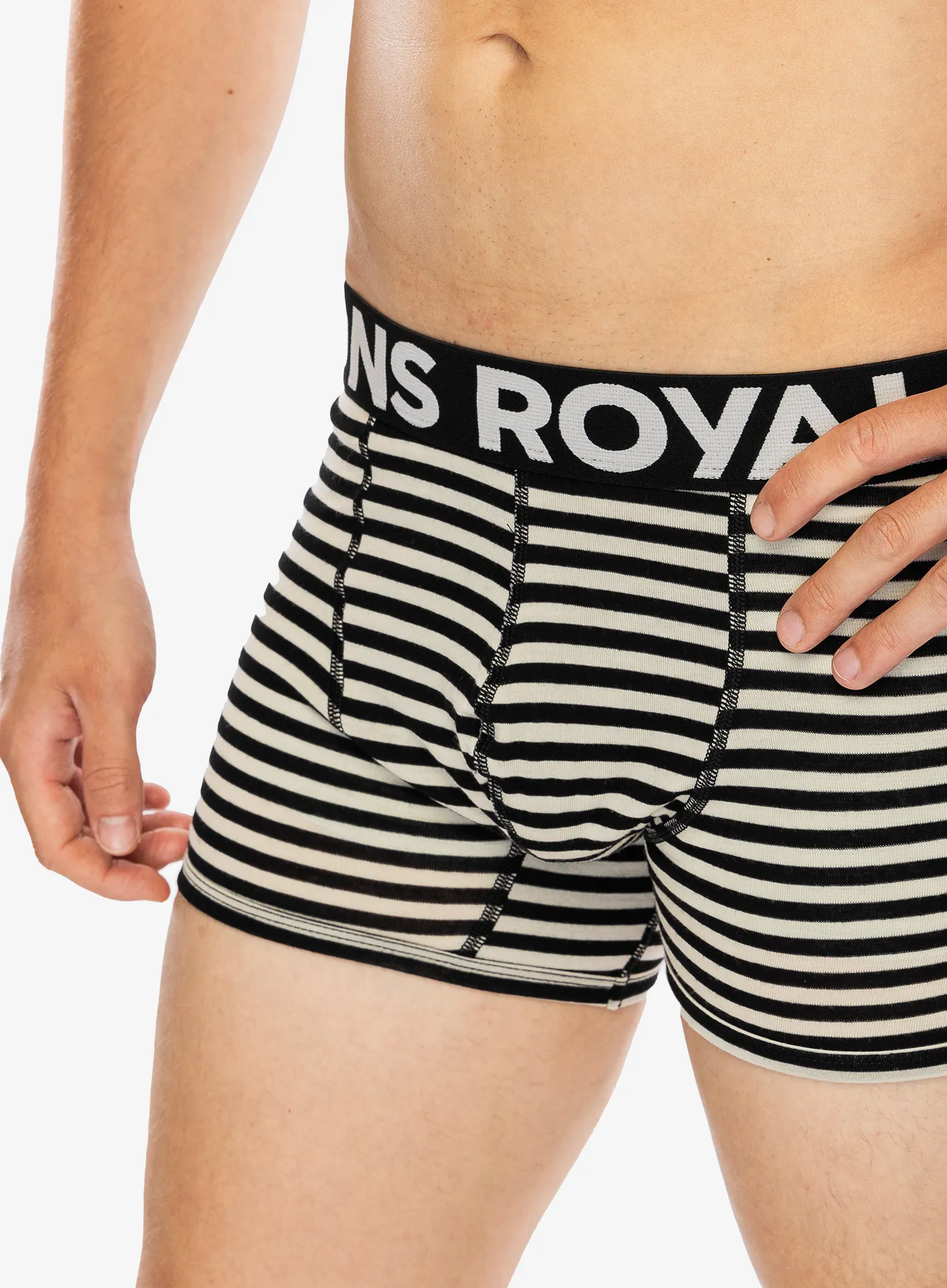 Boksarice Mons Royale Hold 'em Shorty Boxer - MR stripe