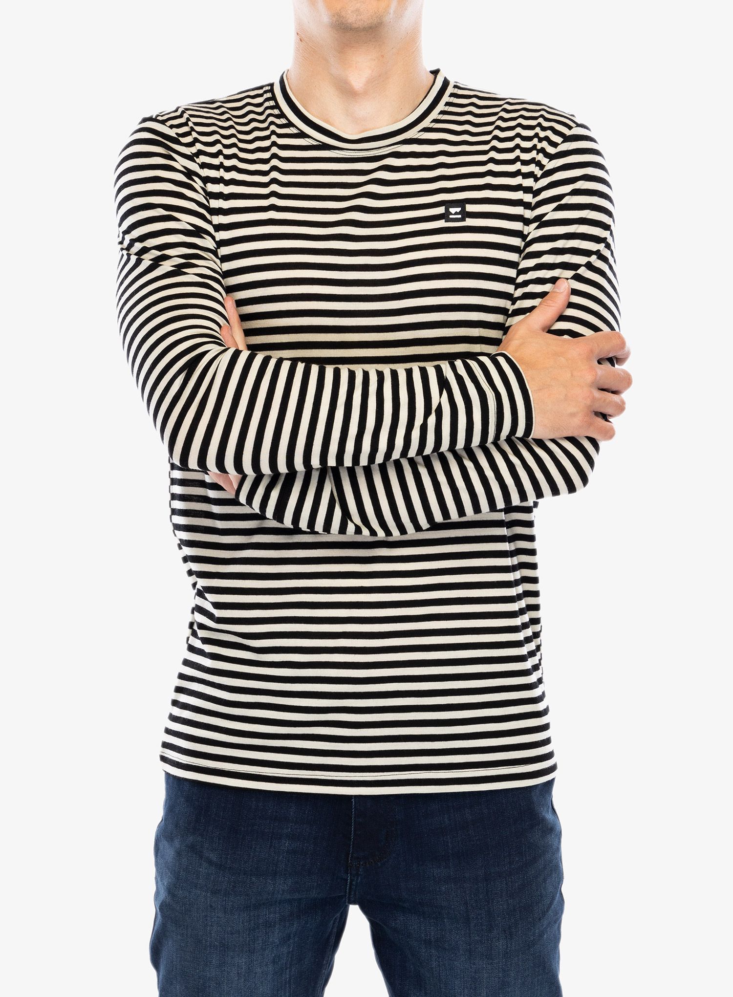 Majica z dolgimi rokavi Mons Royale Icon LS - MR stripe