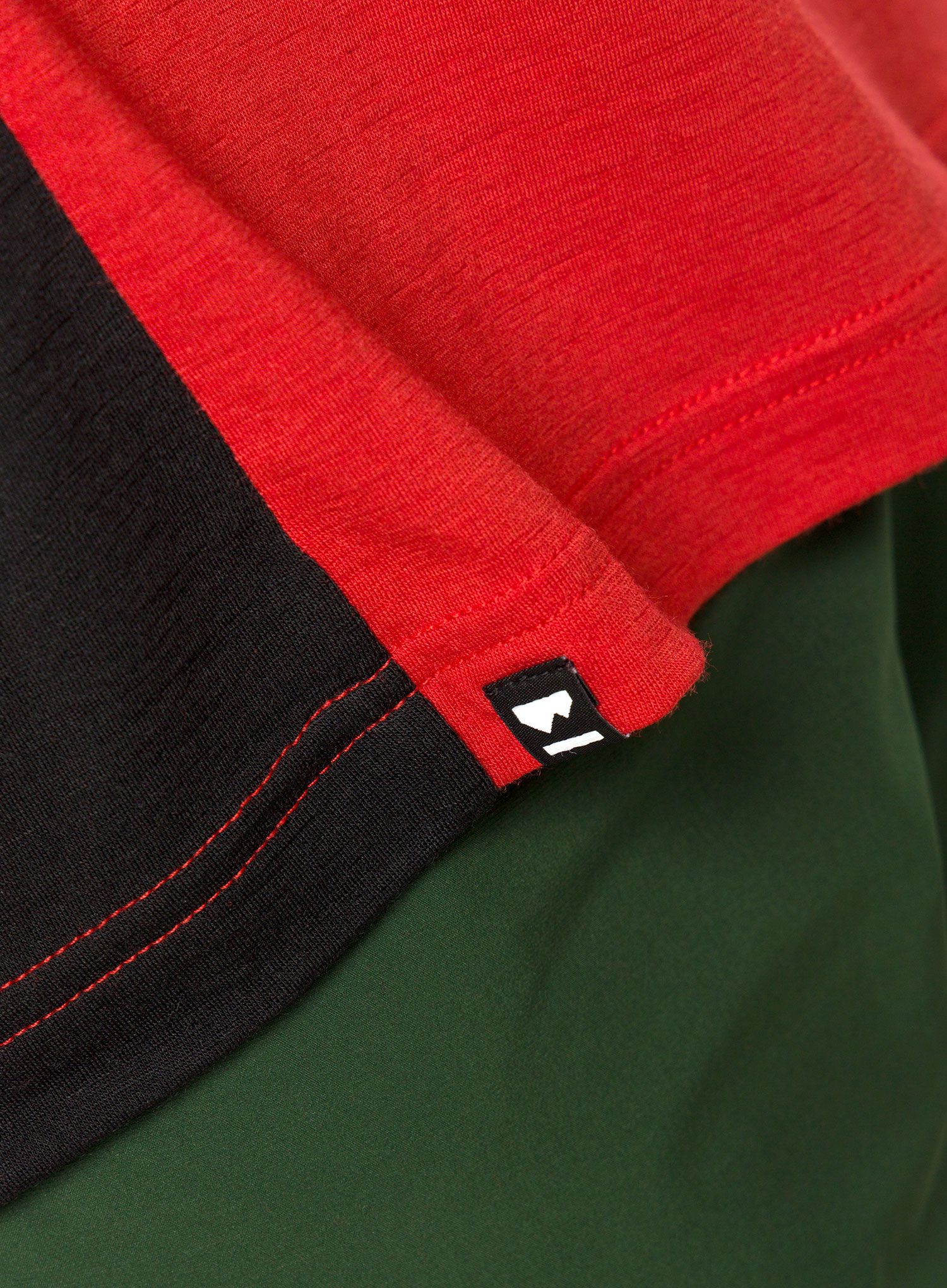 MTB majica Mons Royale Tarn Merino Shift T-Shirt - retro red/black