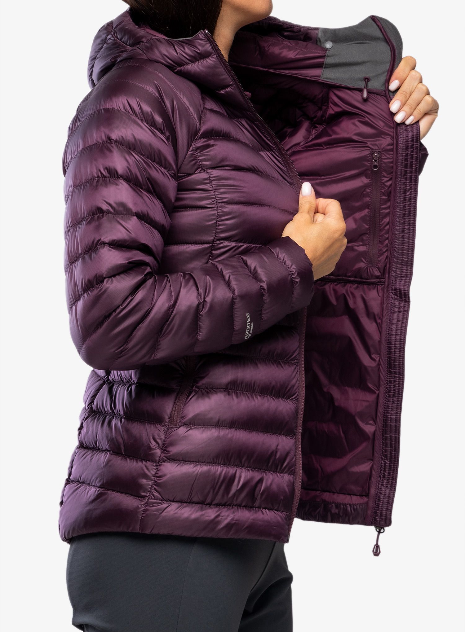 Ženska puhovka Montane Anti-Freeze Hoodie - saskatoon berry