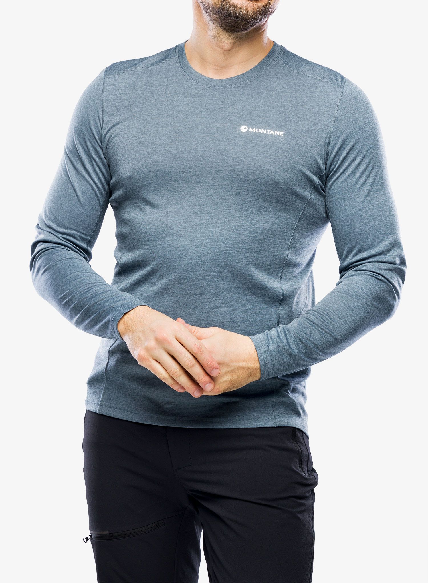 Termo flis jopa Montane Dart Long Sleeve T-Shirt - stone blue