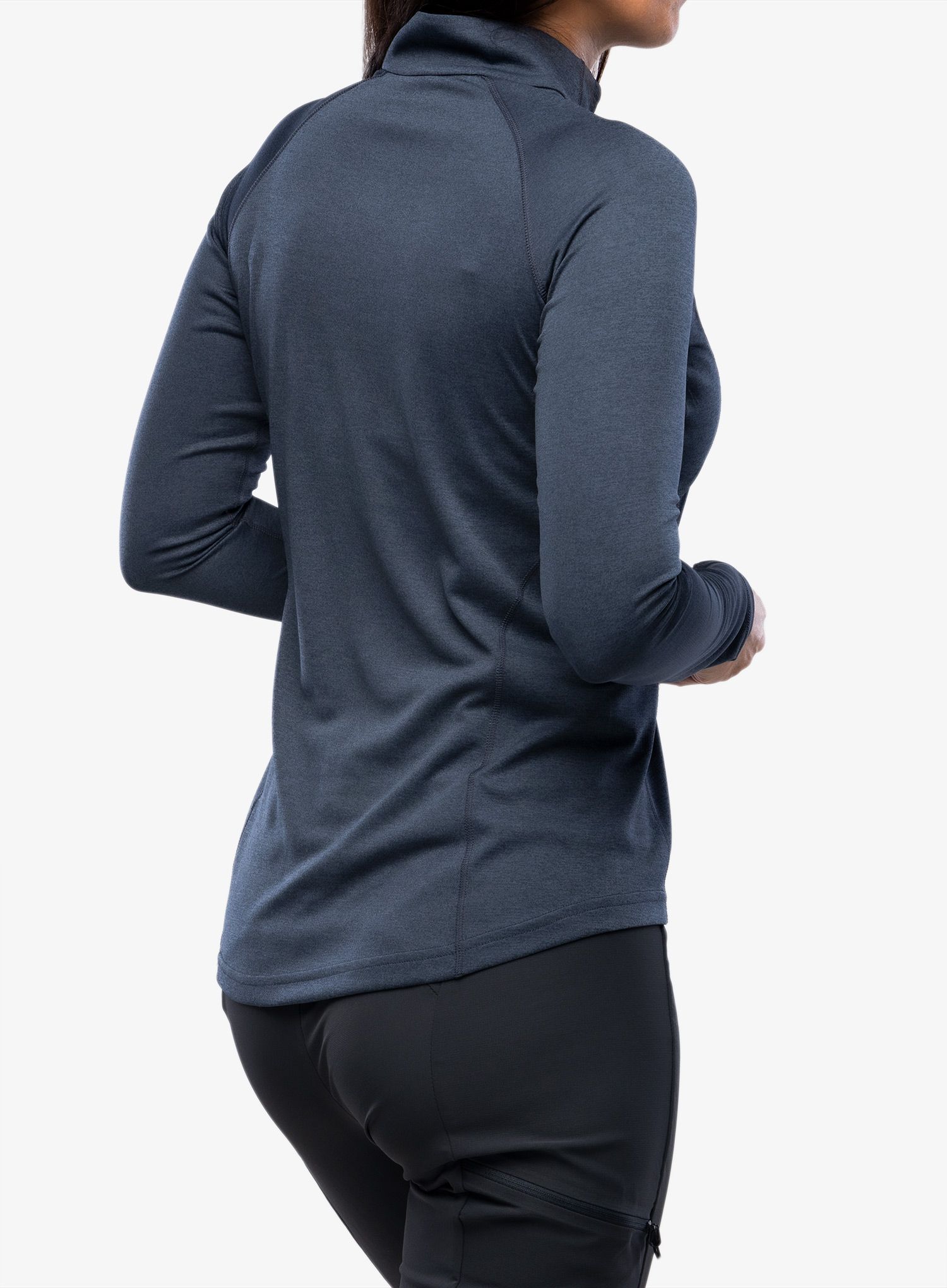 Ženska termo flis jopa Montane Dart Zip Neck - eclipse blue