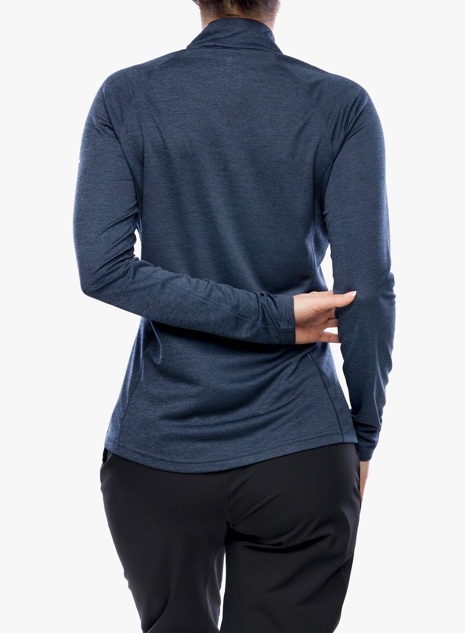 Ženska termo flis jopa Montane Dart Zip Neck - eclipse blue