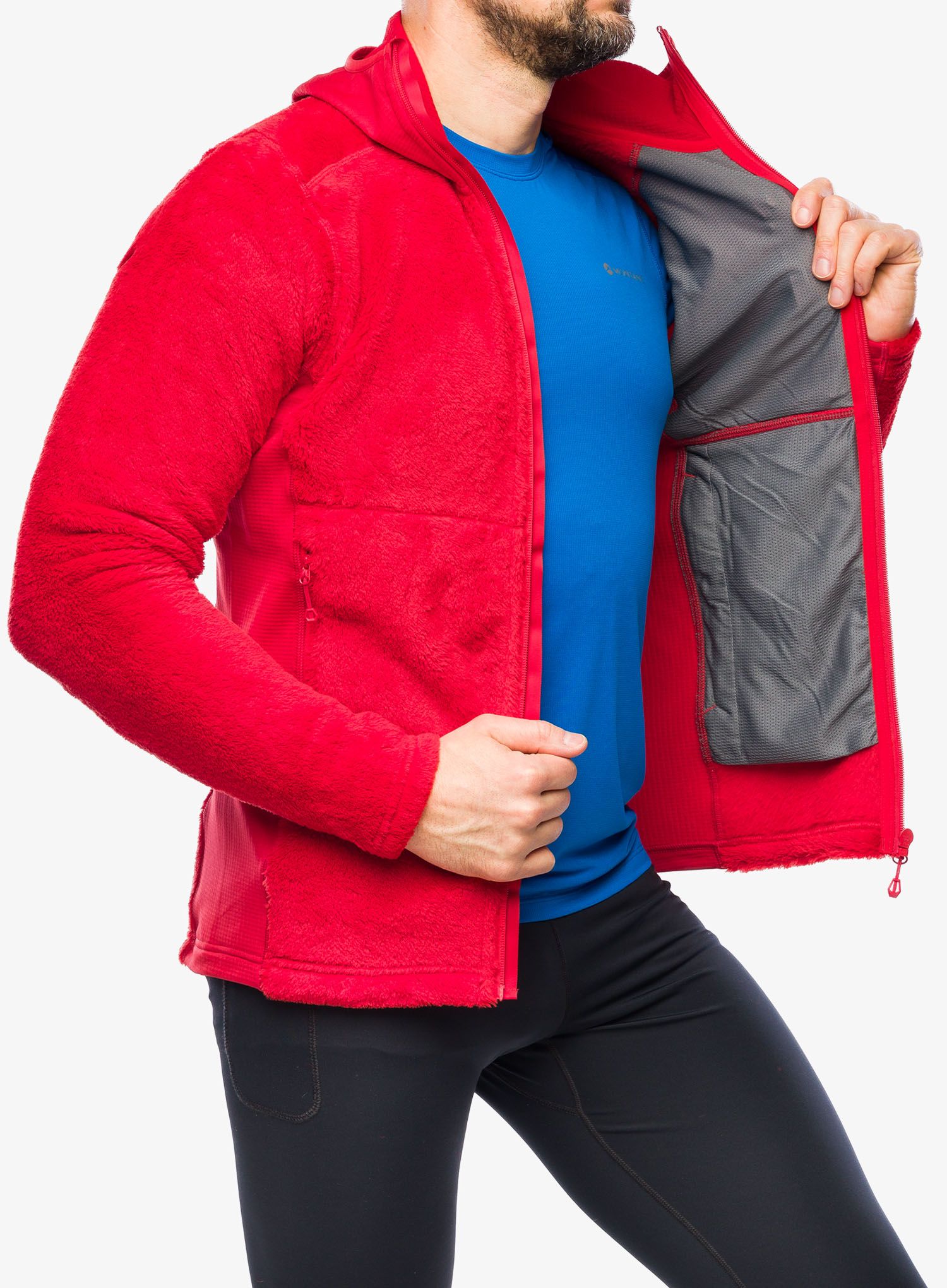 Jopica s kapuco Montane Protium XPD Hoodie - adrenaline red