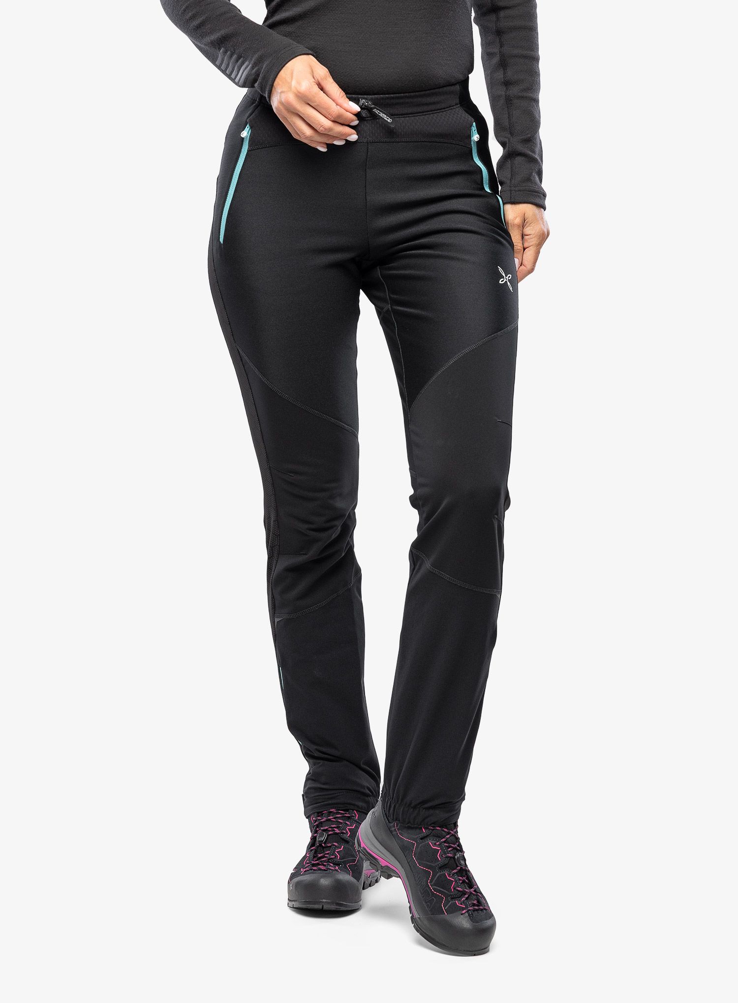 Ženske pohodniške hlače Montura Evoque 2 Pants - black/light blue