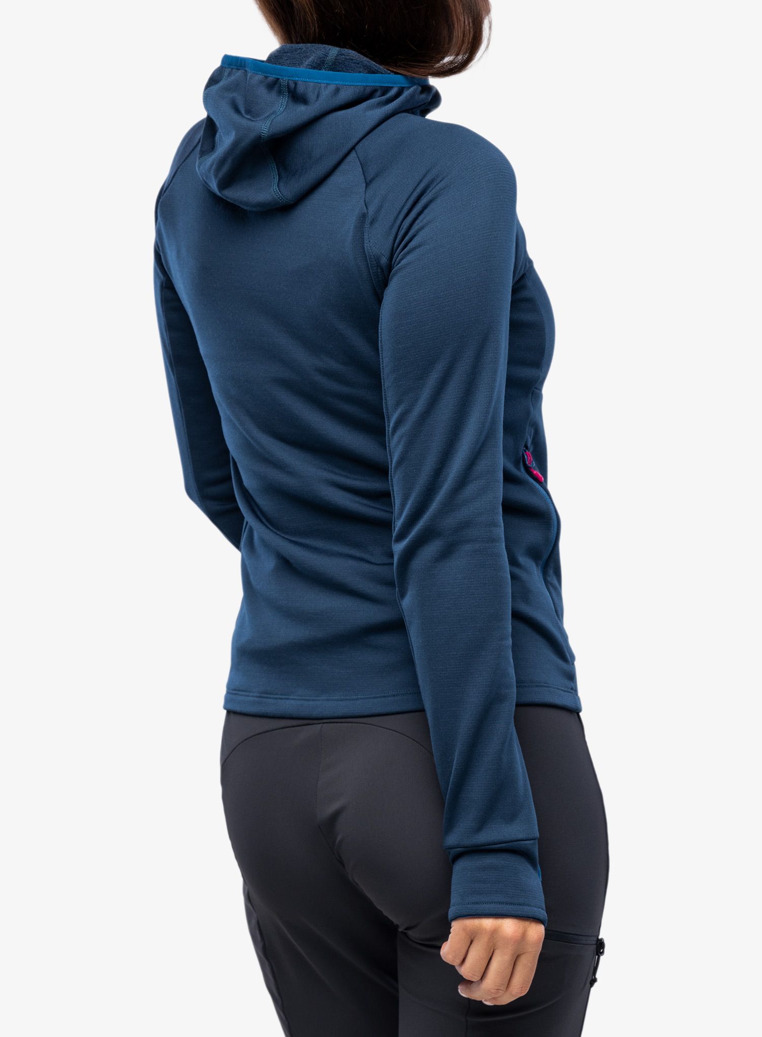 Ženska jopa s kapuco Montura Mystic Wool Maglia - deep blue