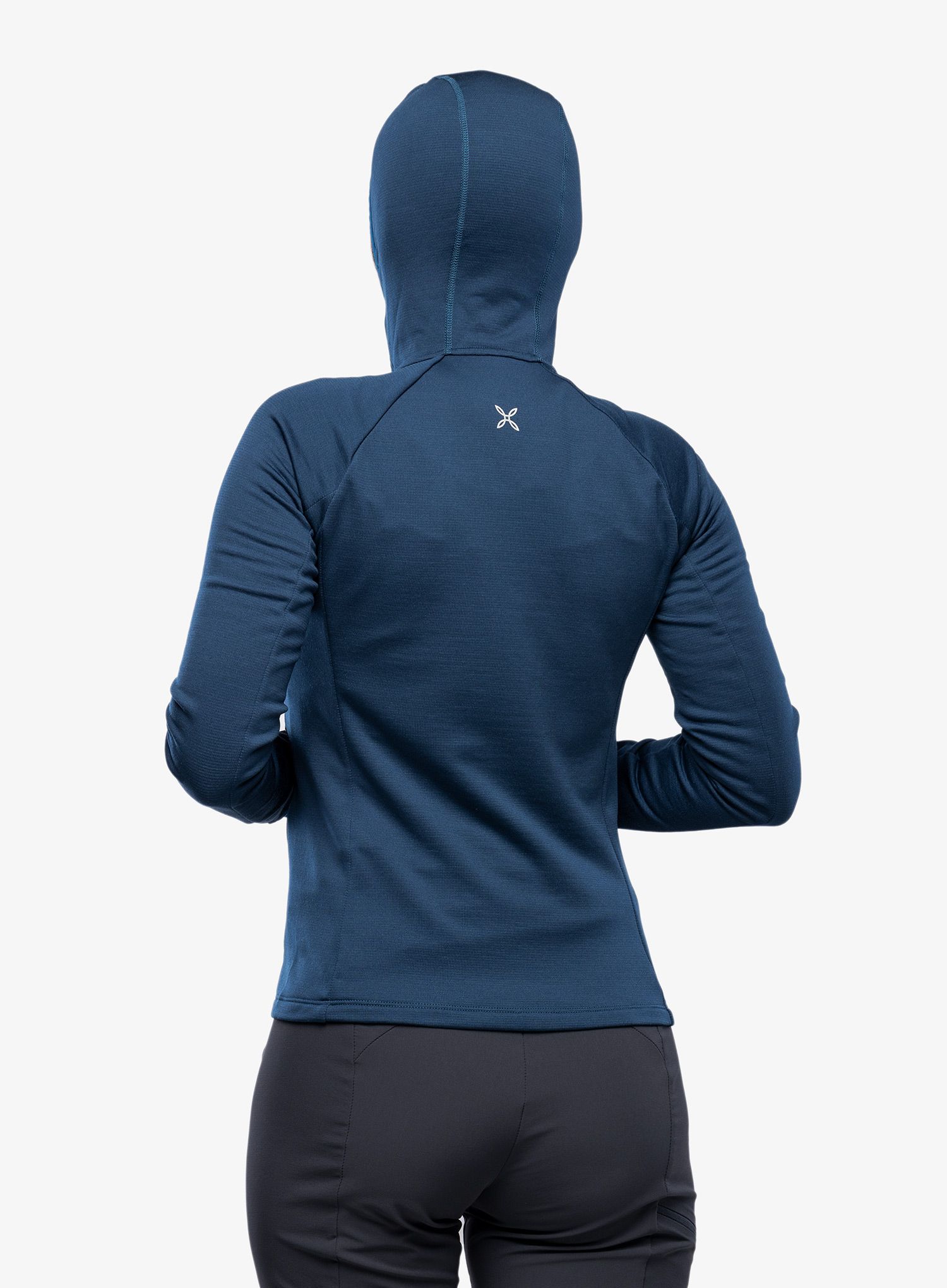 Ženska jopa s kapuco Montura Mystic Wool Maglia - deep blue