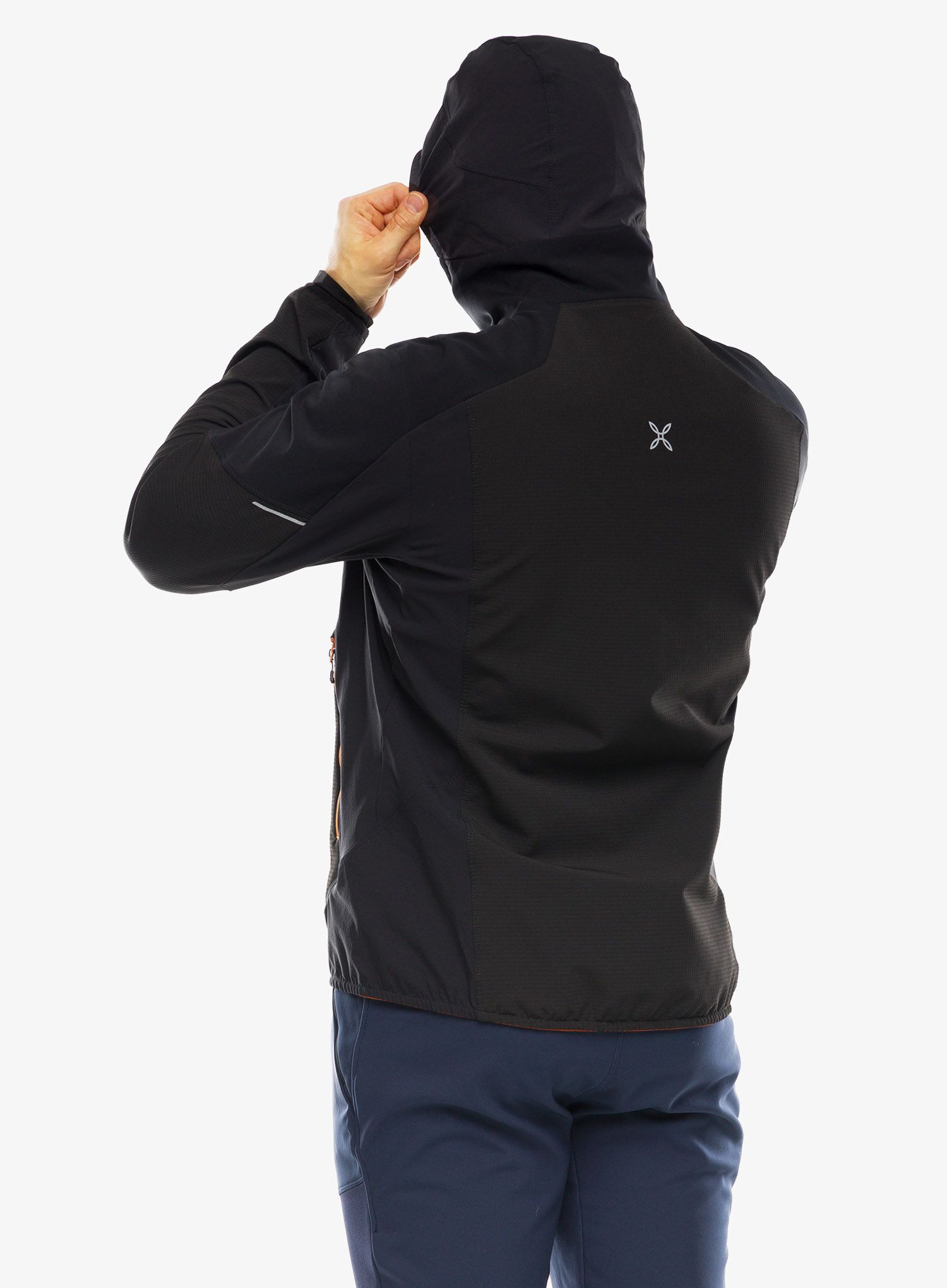 Softshell jakna Montura Premium Wind Conf.Fit Jacket - black/mandarine