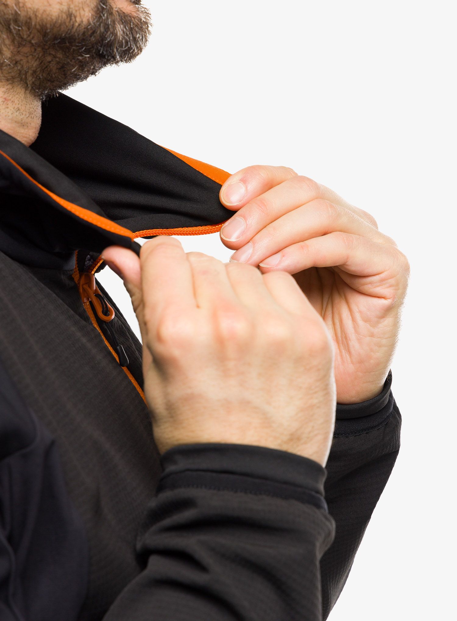 Softshell jakna Montura Premium Wind Conf.Fit Jacket - black/mandarine