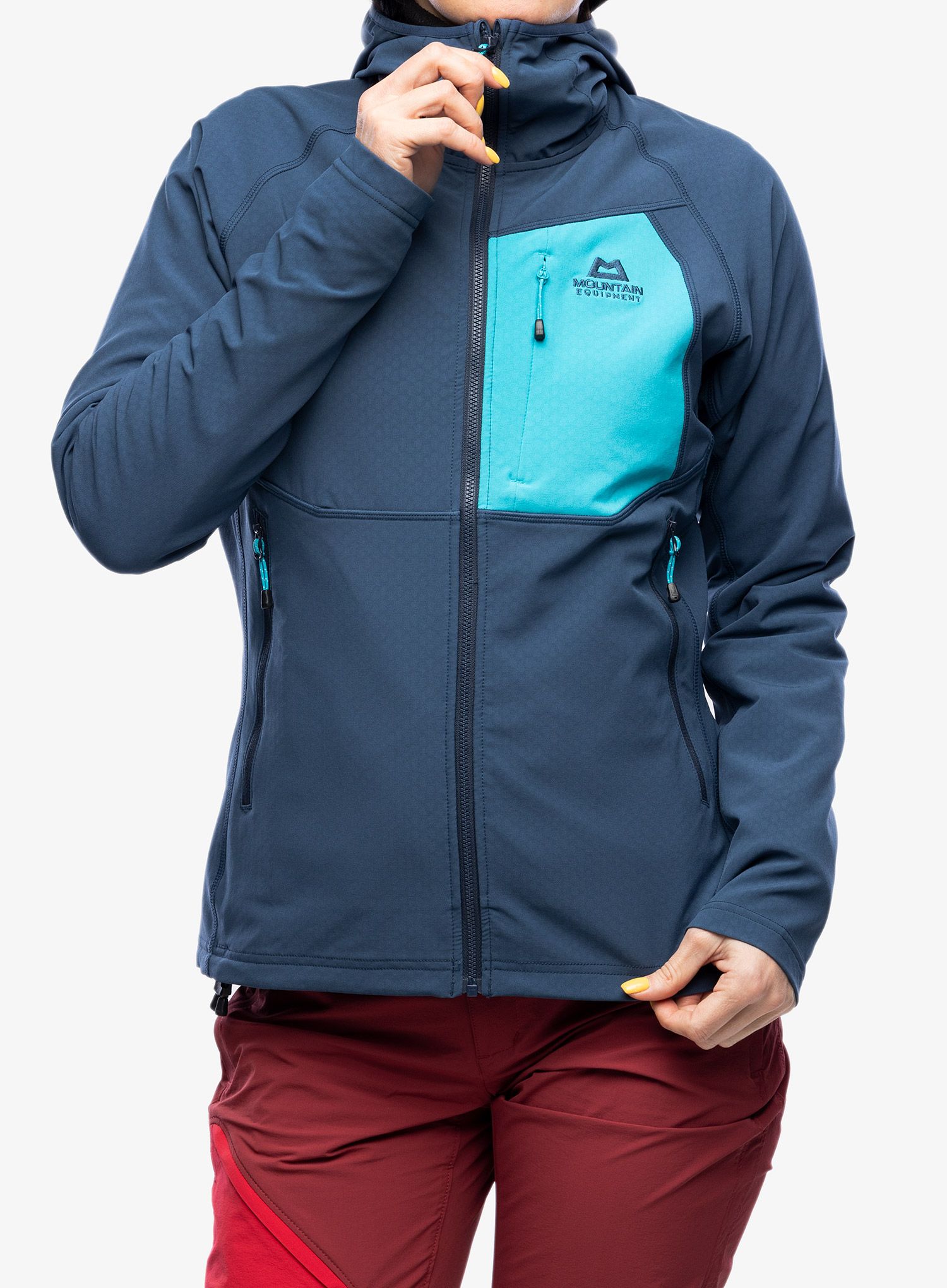 Ženska jopica Mountain Equipment Arrow Hooded Jacket - dusk/topaz