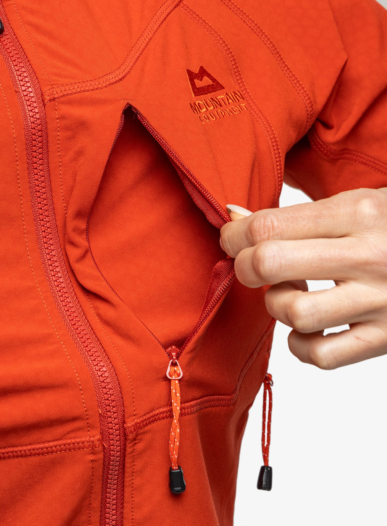 Ženska jopica z zadrgo Mountain Equipment Arrow Jacket - red