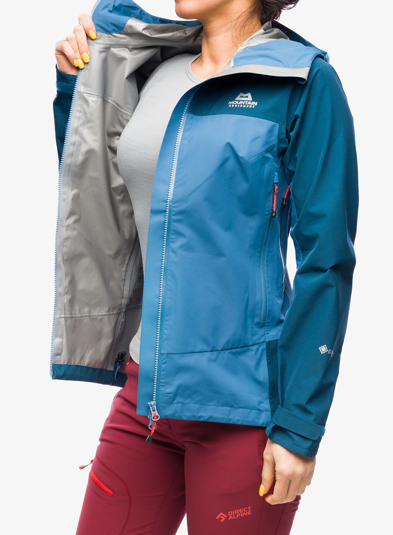 Ženske GORE-TEX jakna Mountain Equipment Saltoro Jacket - stellar blue/majolica blue