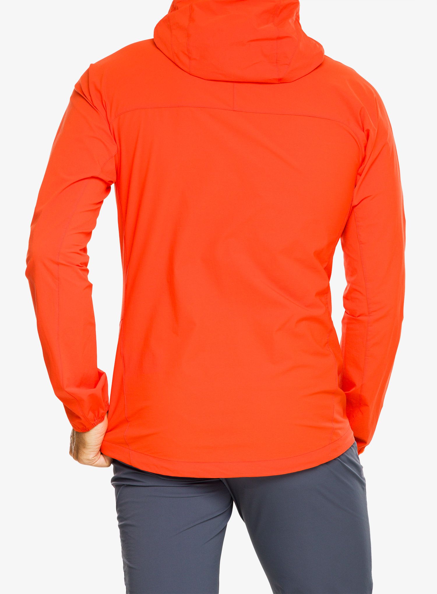Softshell jakna Mountain Equipment Squall Hooded Jacket - cardinal orange