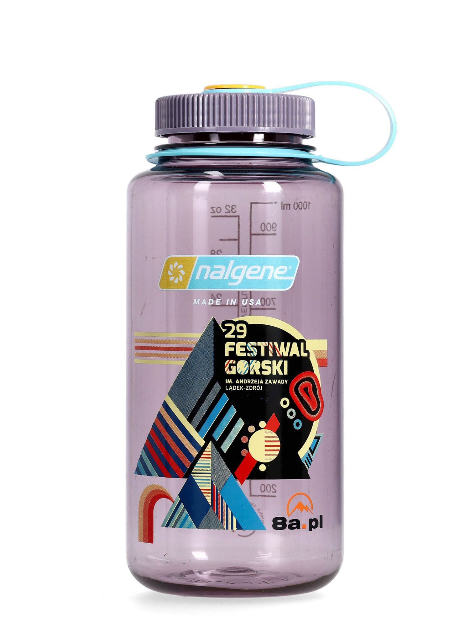 Steklenica Nalgene Sustain Wide Mouth 32 oz (1000 ml) 29. Festiwal Górski 2024 Lądek-Zdrój - aubergine