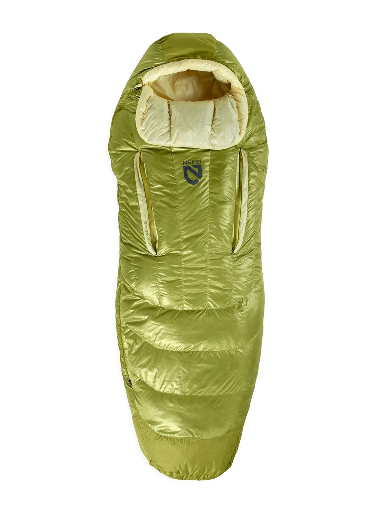 Ženska puhasta spalna vreča Nemo Disco 15 Reg (168 cm) - birch bud