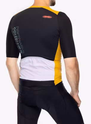 Kolesarska majica Northwave Extreme Evo Jersey Short Sleeve - ochre/black
