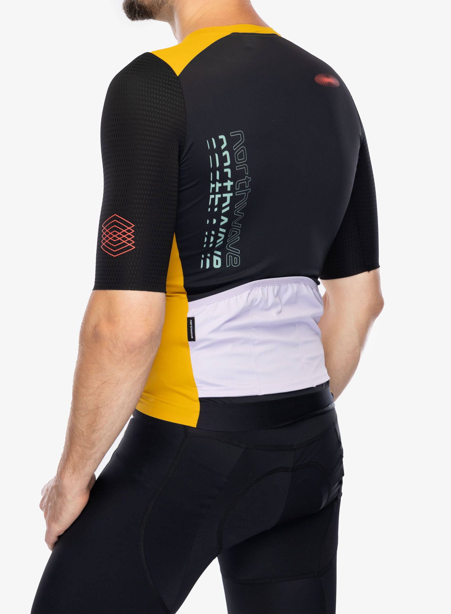 Kolesarska majica Northwave Extreme Evo Jersey Short Sleeve - ochre/black
