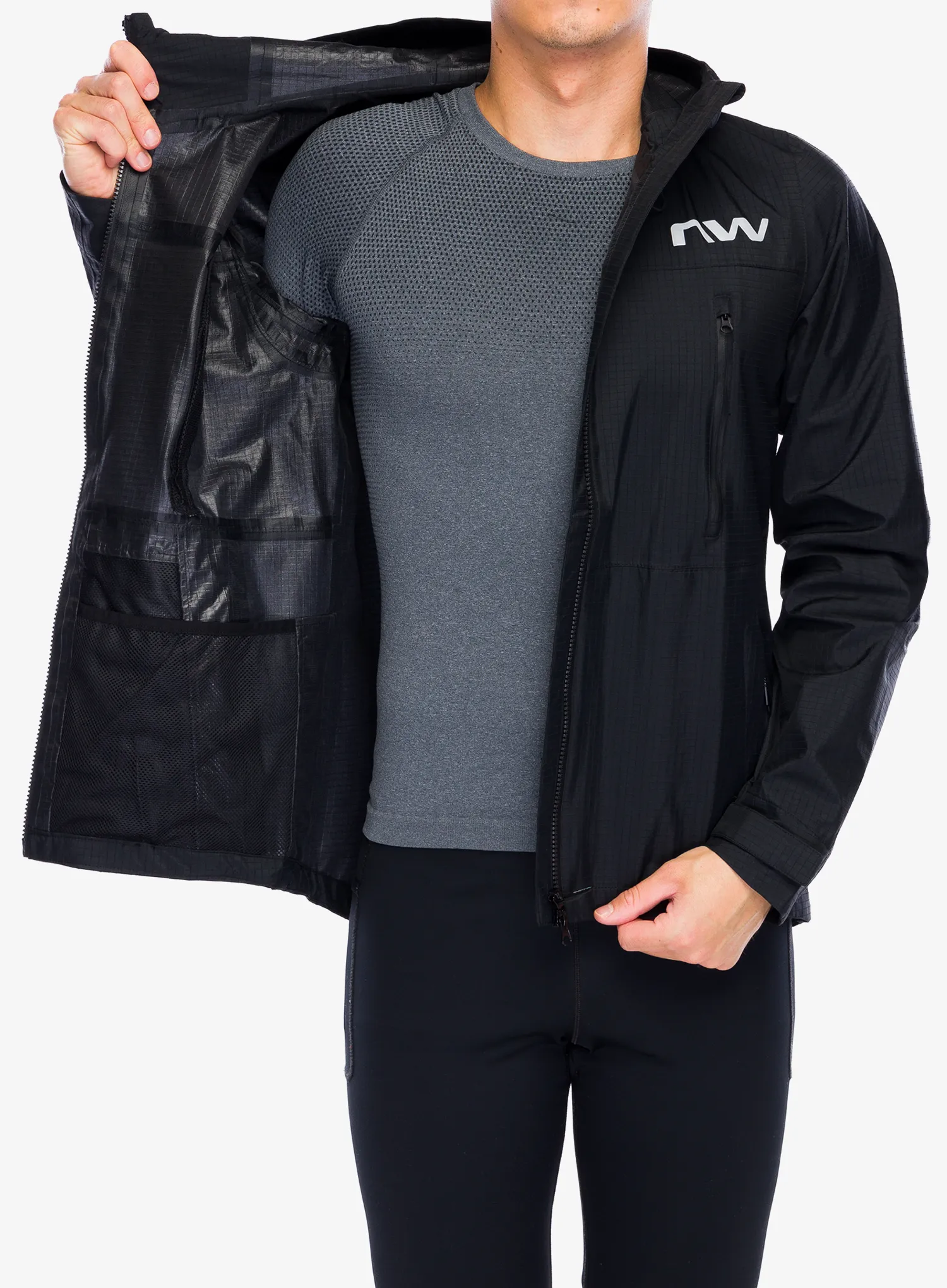 Kolesarska jakna Northwave Noworry Pro Hardshell Jacket - black
