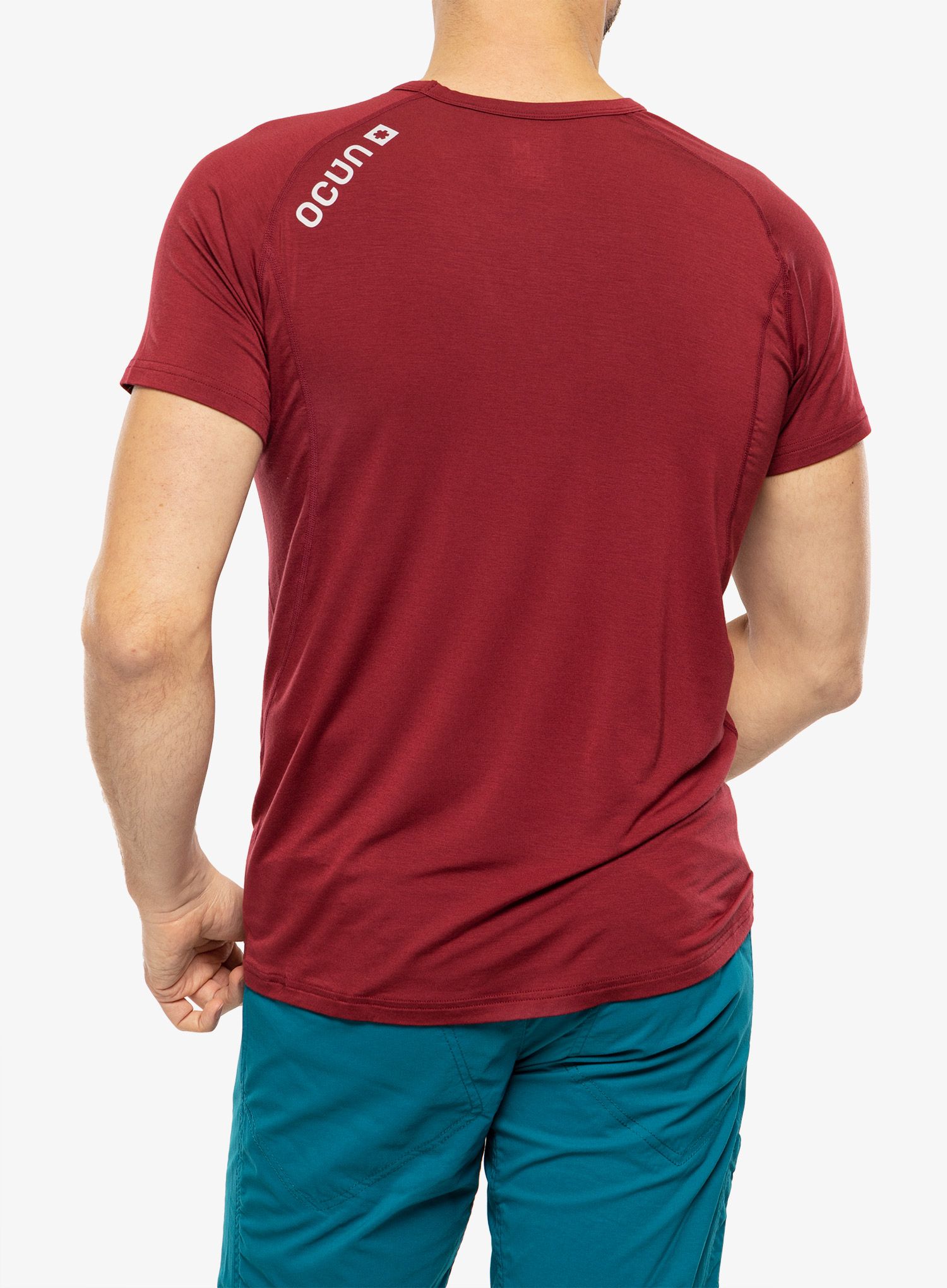 Majica Ocun Bamboo T Blossom - wine merlot