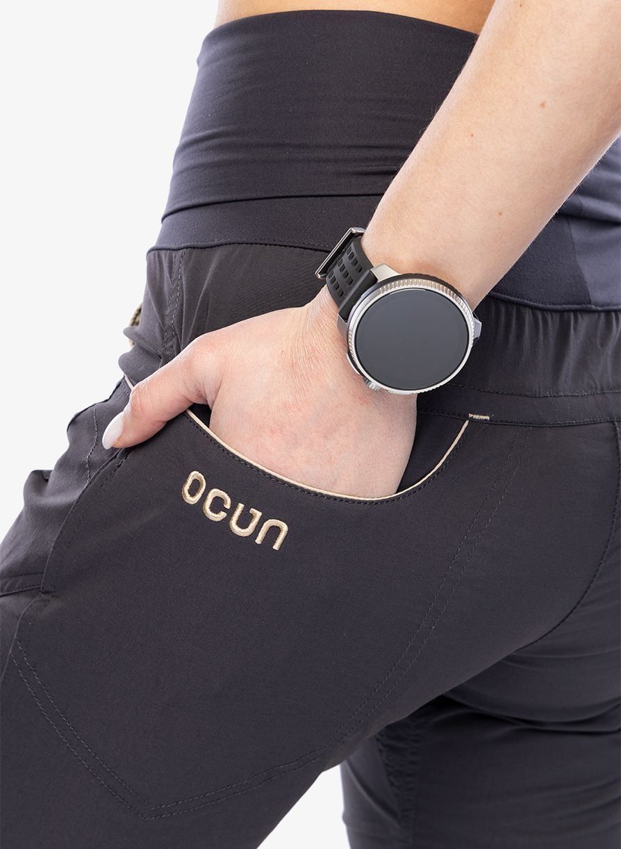 Ženske plezalne hlače Ocun Noya Pants - anthracite obsidian