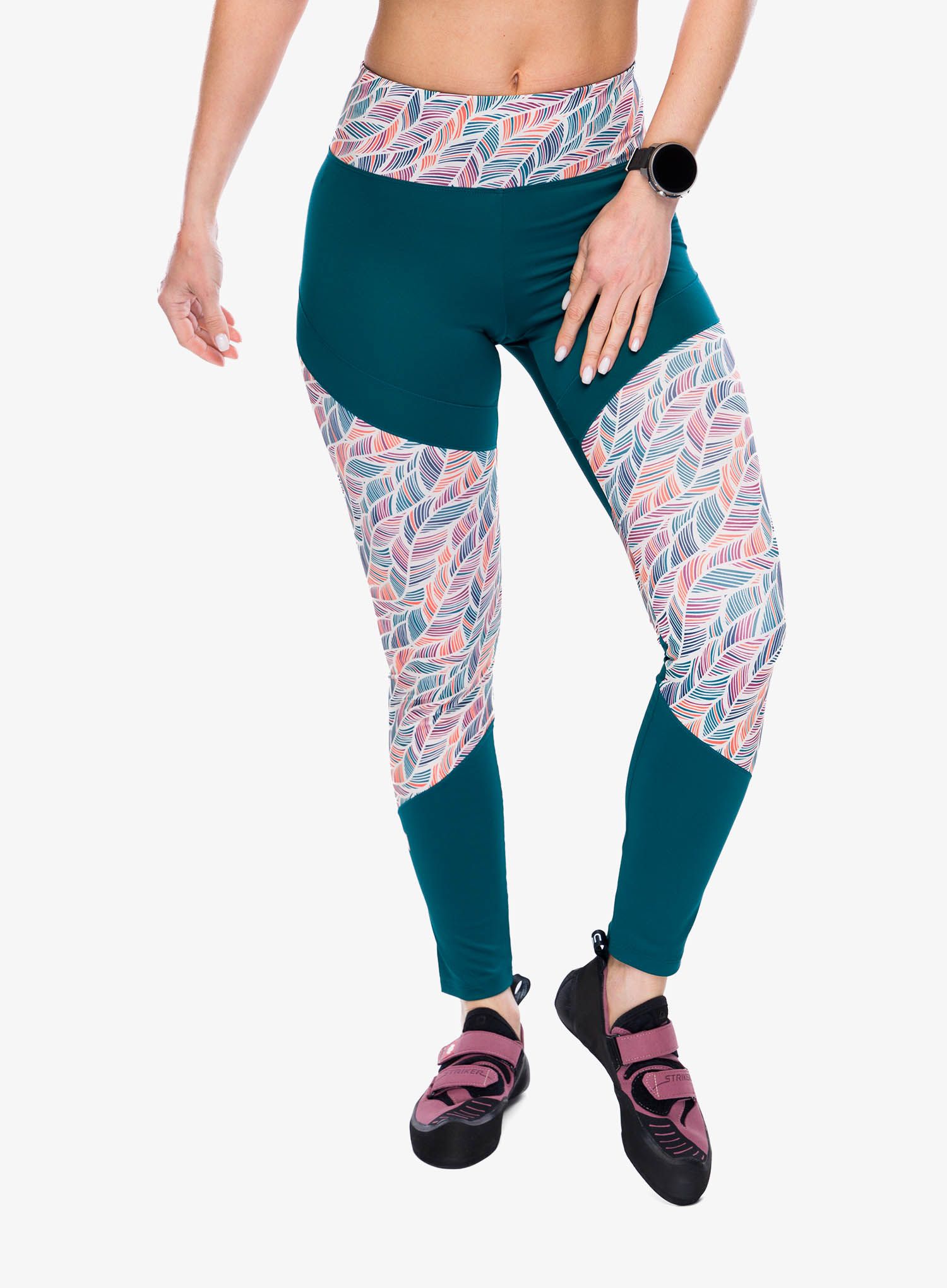 Plezalne pajkice Ocun Rhea Leggings - green deep teal