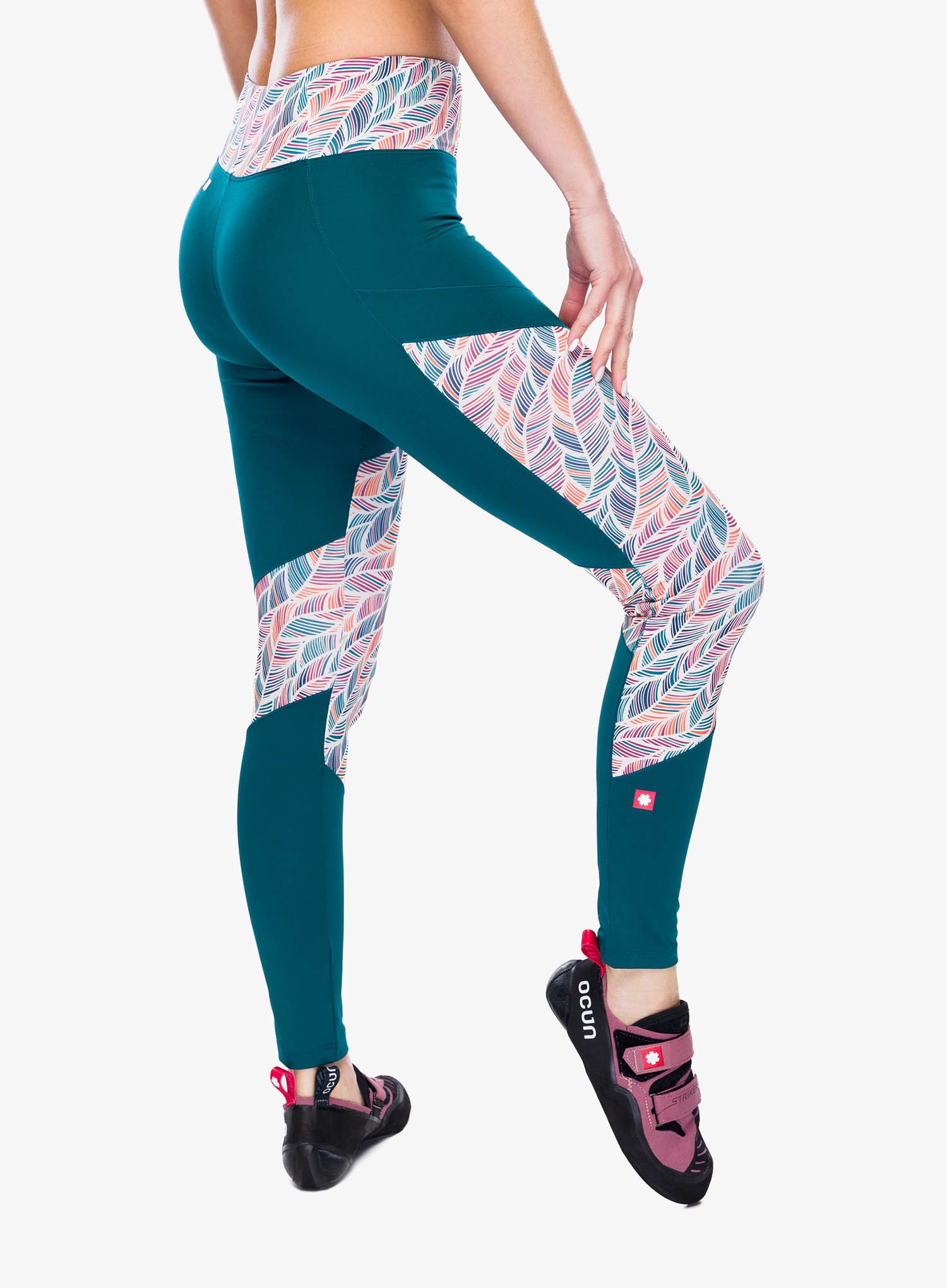 Plezalne pajkice Ocun Rhea Leggings - green deep teal