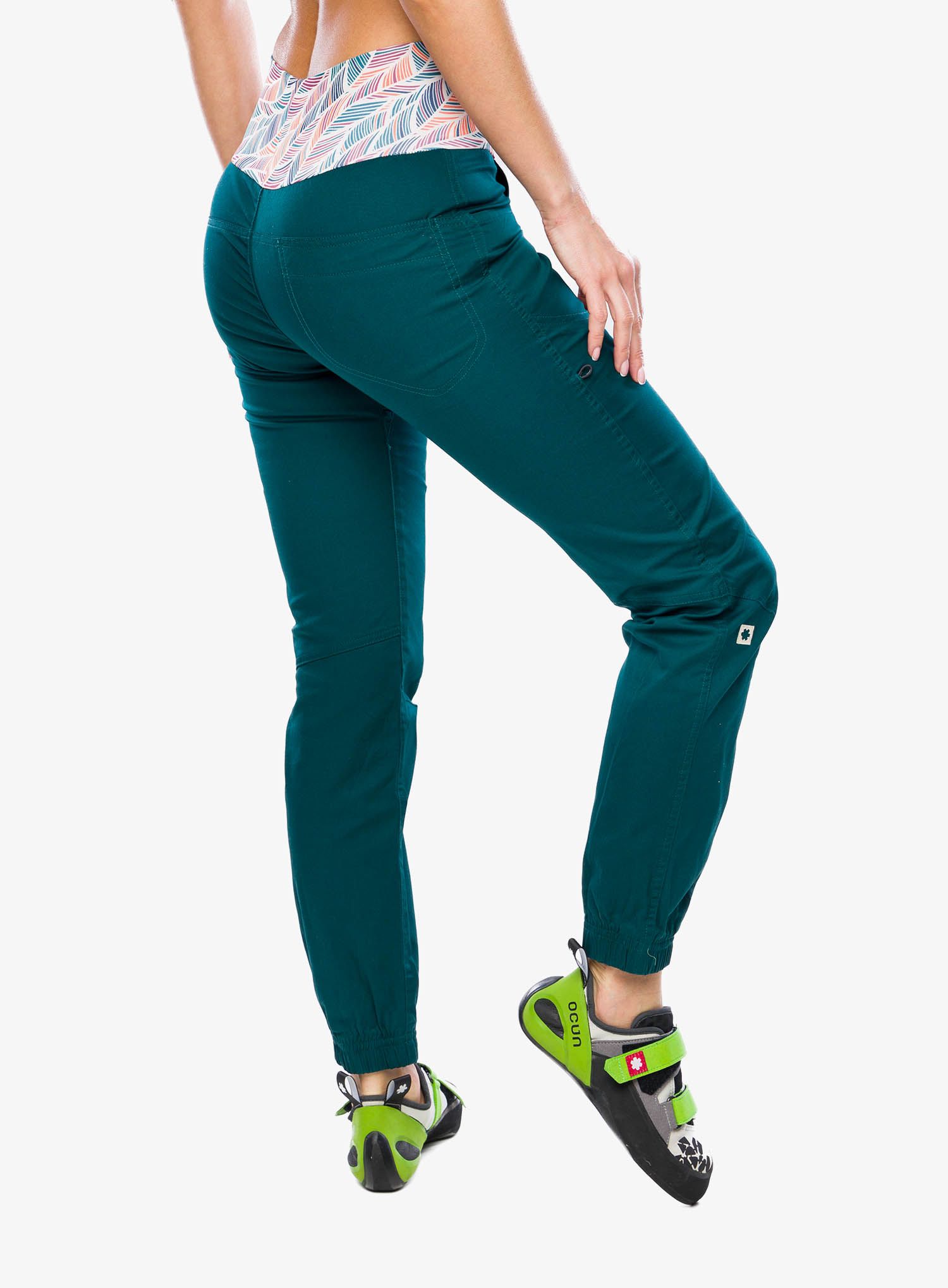 Ženske plezalne hlače Ocun Sansa Pants - green deep teal