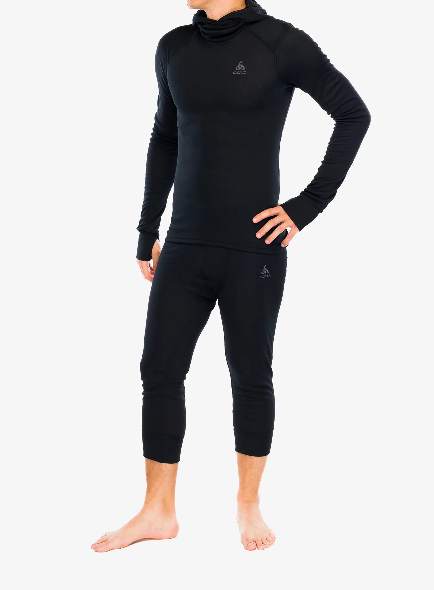 Termo pajkice Odlo Active Warm BL Bottom 3/4 - black